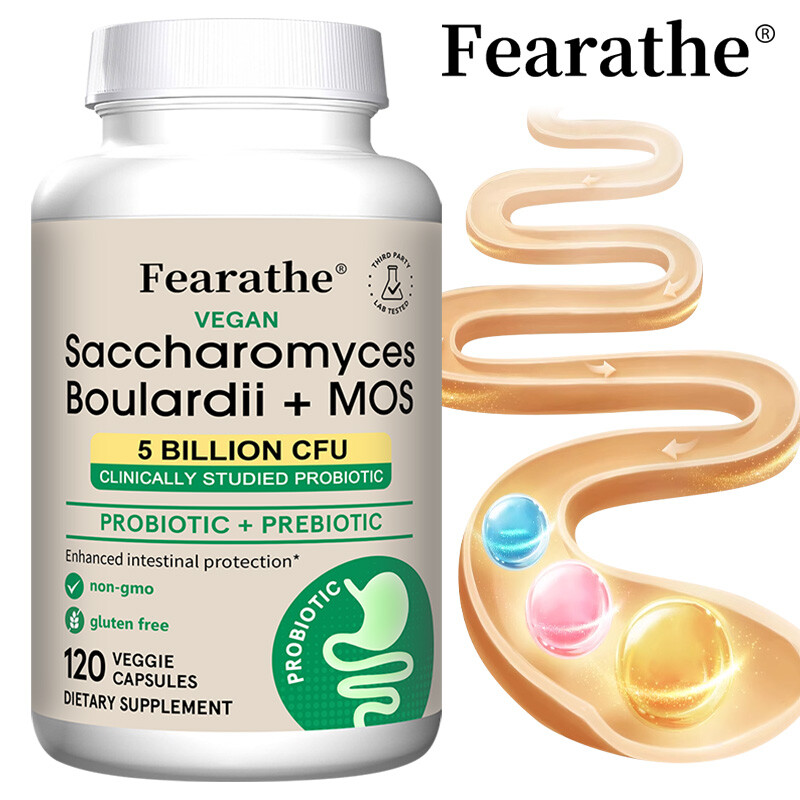 Boulardii Mos Caps Enhanced Intestinal Protecion Gut Health Digestive Support