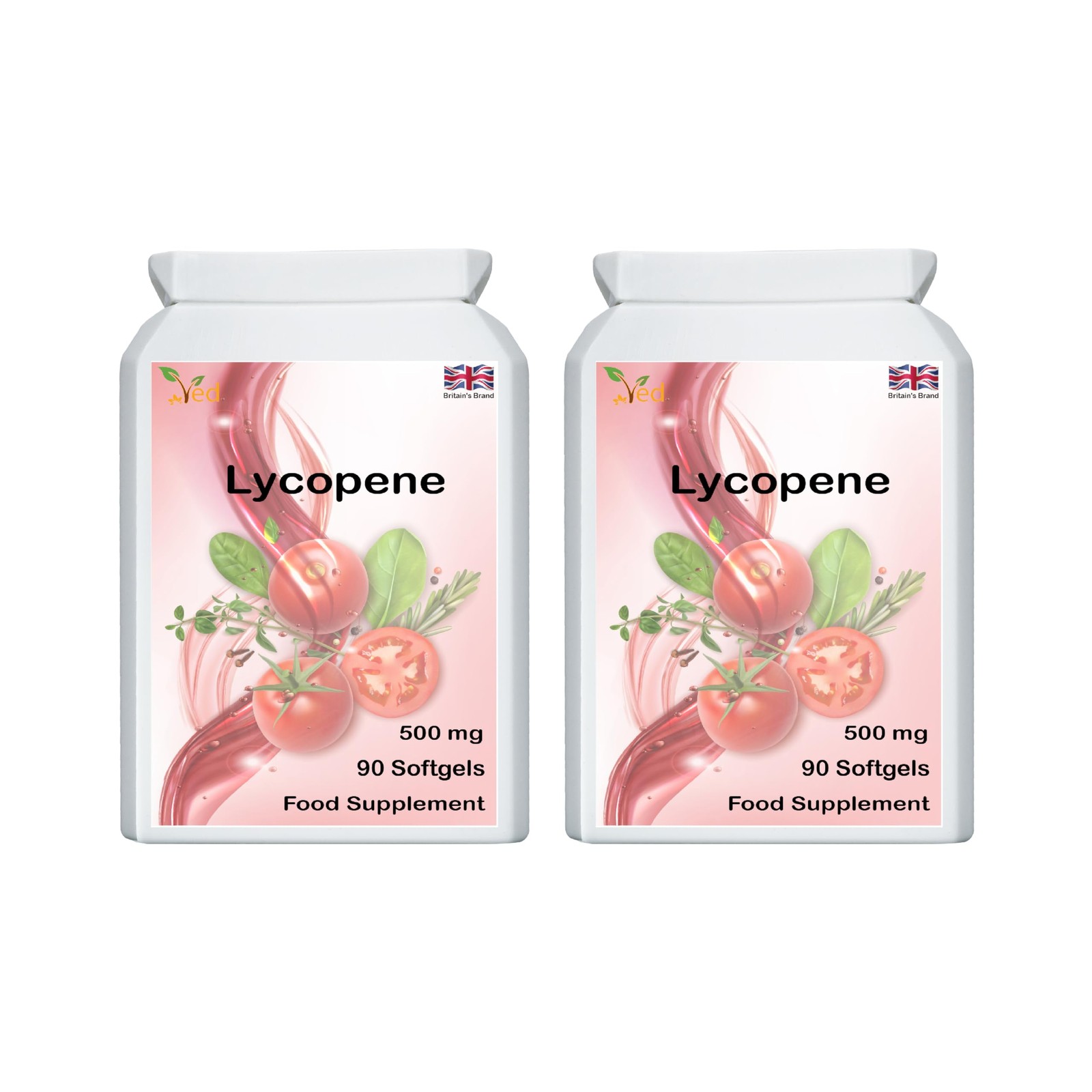 Lycopene 500 mg Softgel 90 Count Pack of 2 6 Month Supply