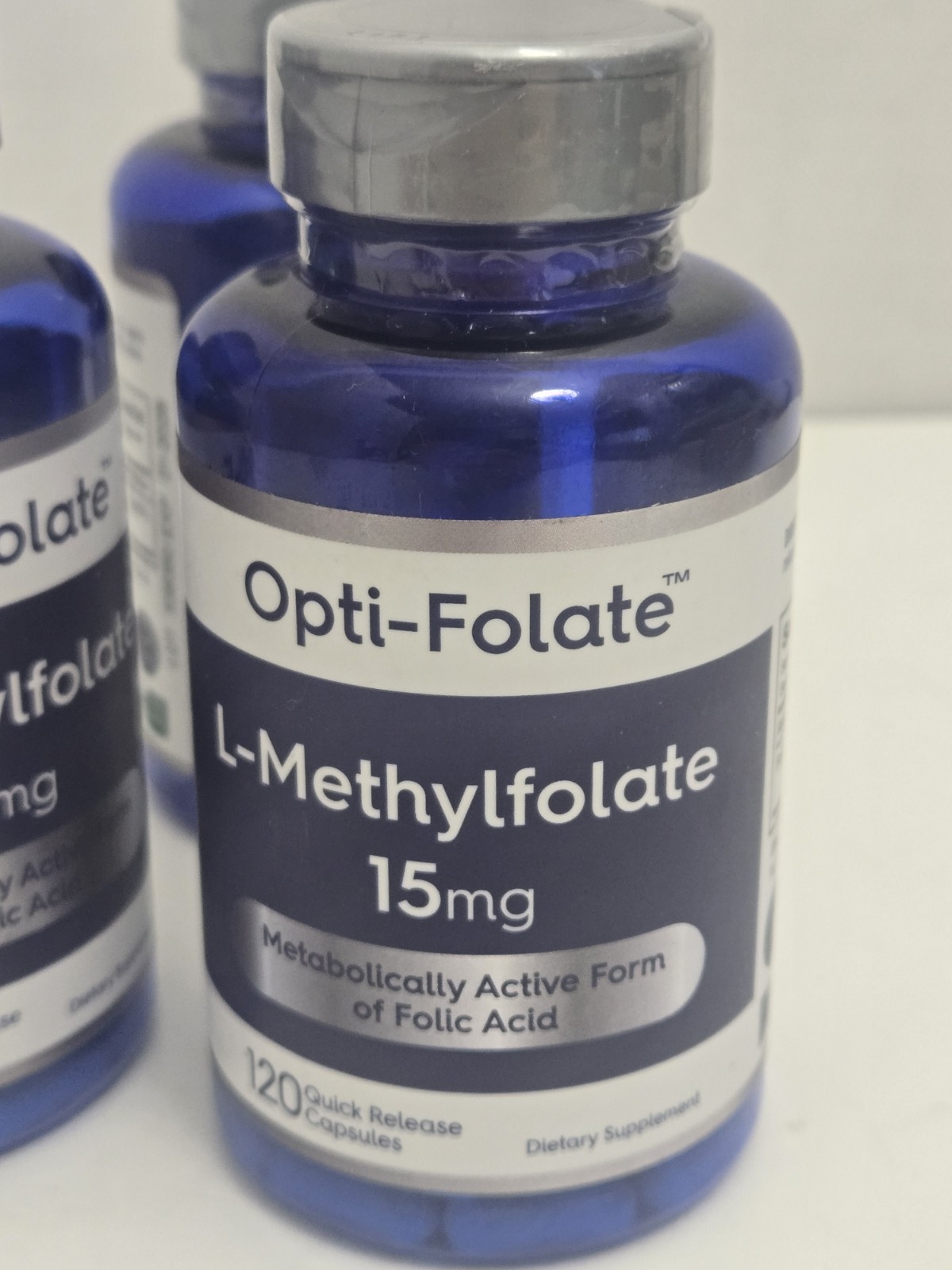 L Methylfolate 15mg 120 Capsules Opti-Folate Exp 1/28 SEALED x3 Lot
