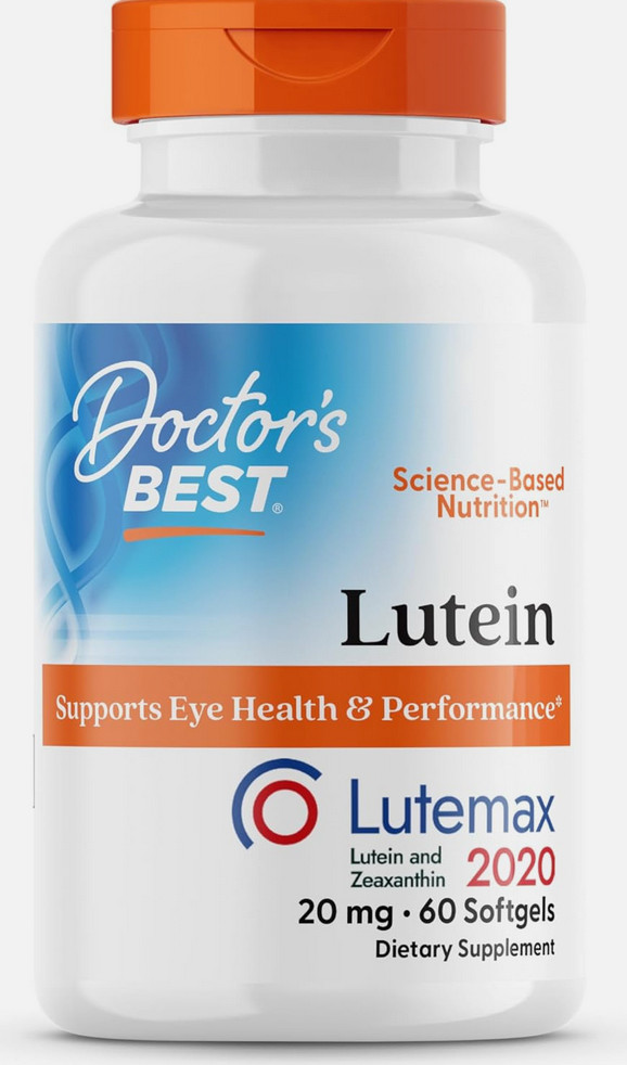 Doctor’s Best Lutein with Lutemax 20mg-180 softgels EXP10/2027