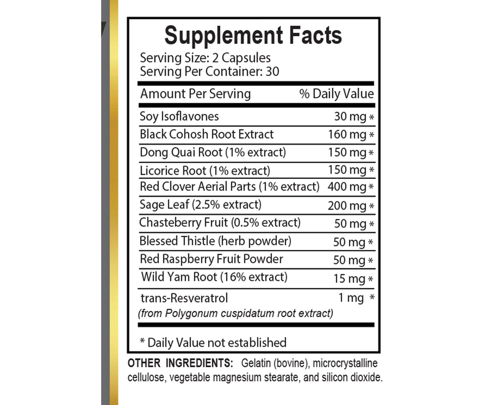 Female Vitality Booster Capsules – Herbal Complex with Red Clover, Licorice Root