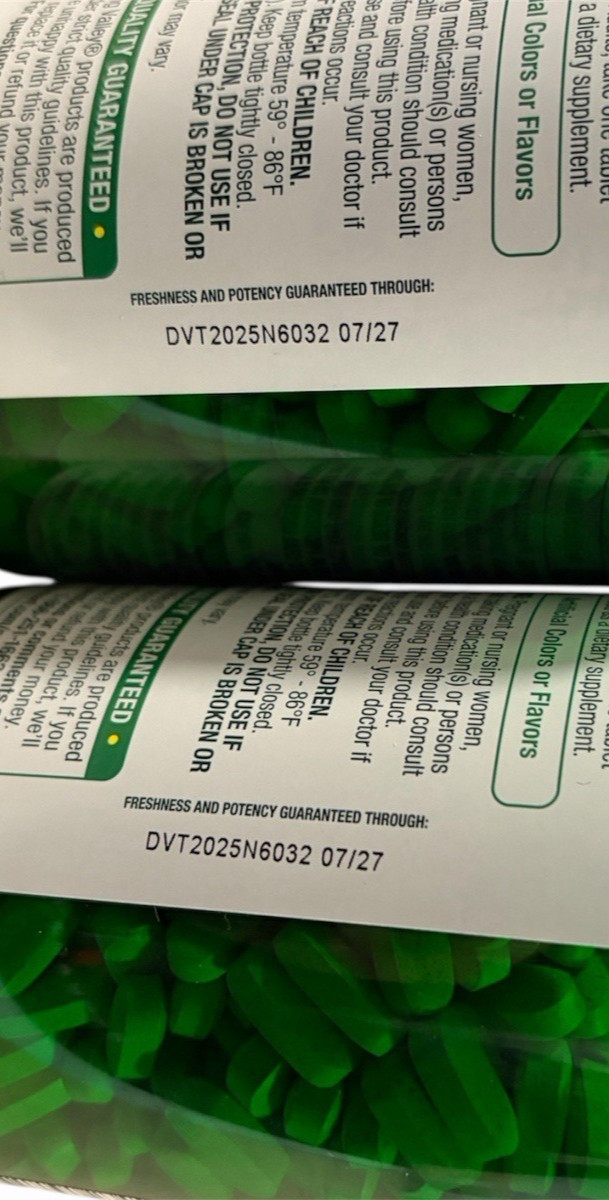 Spring Valley Super Vitamin B-Complex Tablets Supplement 500 Count Exp 7/2027 X2