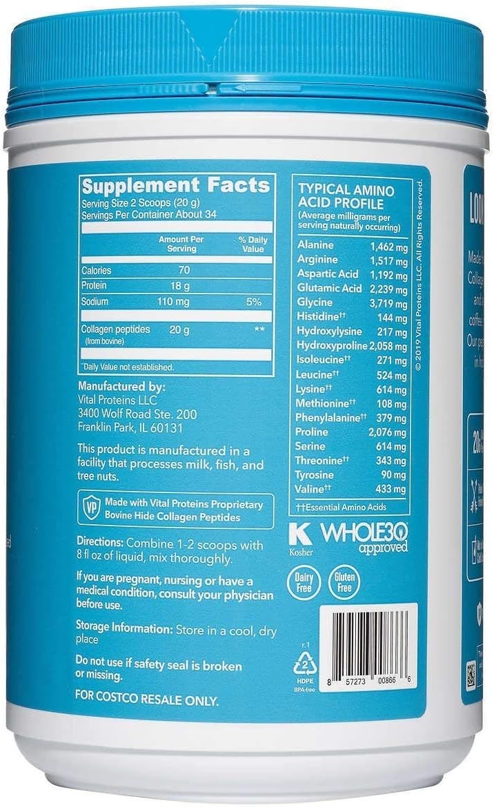Vital Proteins Collagen Peptides Dietary Supplement Powder 24 oz