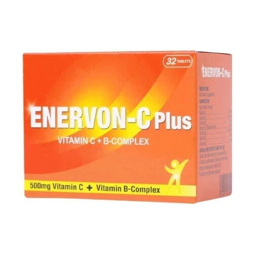 ENERVON-C Vit C 500mg + Vit B-Complex Increase Energy Immunity (32’s)