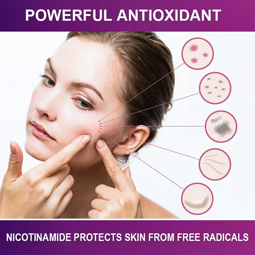 Niacinamide Supplement 500 Mg, Promotes Cell Regeneration, Repair & Skin Health