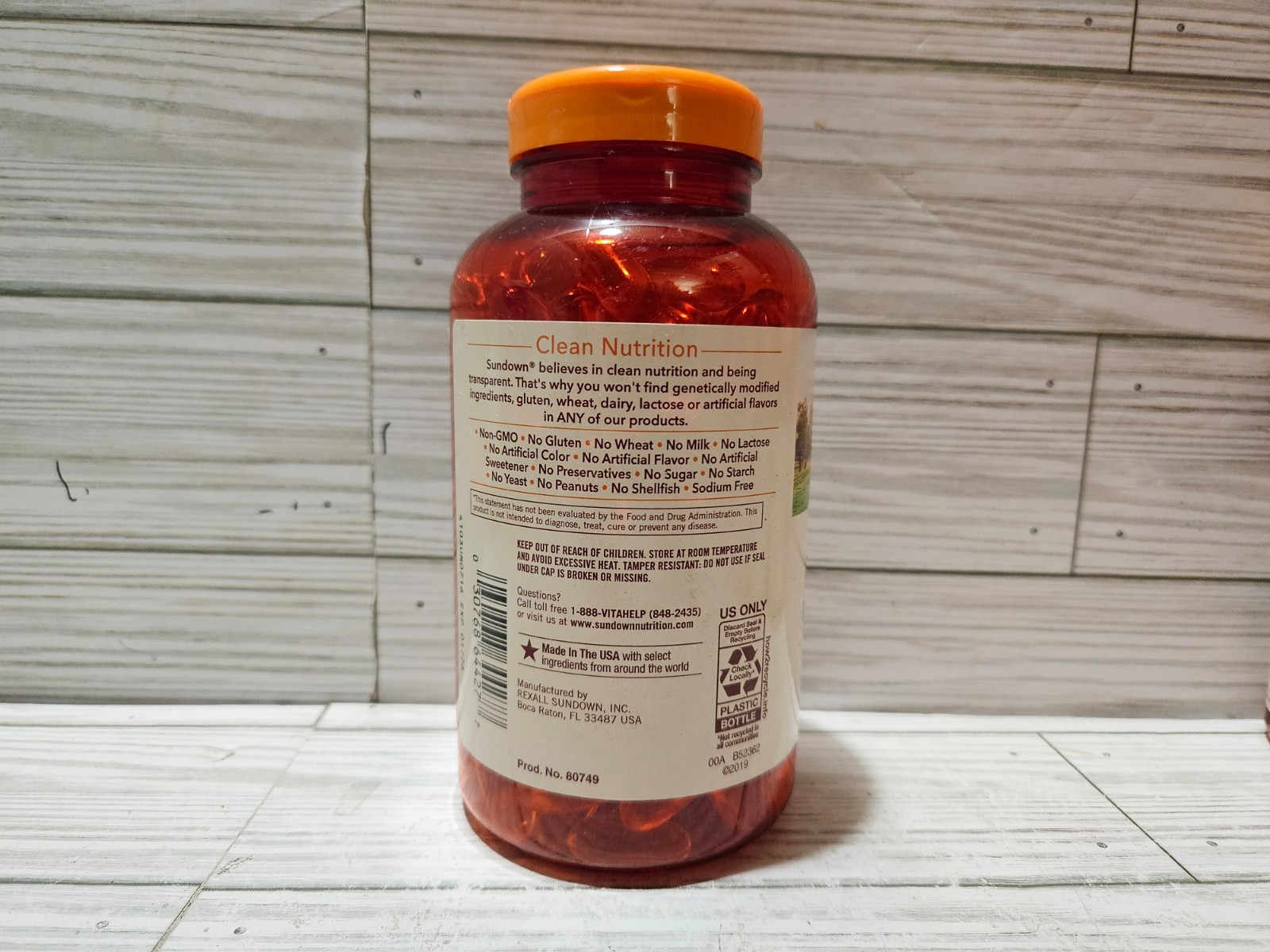 Sundown Omega 3-6-9 Flax Fish Borage Oils Heart Circulatory Health 200 ct 1/2026