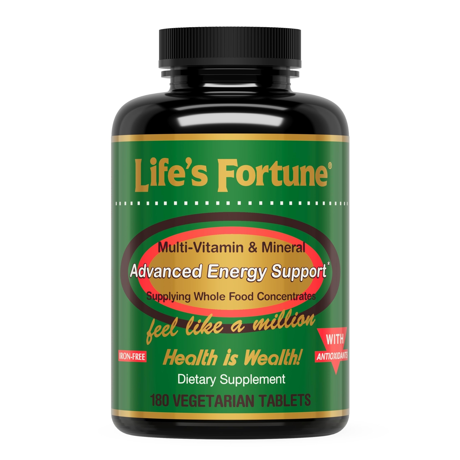 Multivitamin & Mineral 180 Tablets, All Natural Energy Source Supplying Whole…