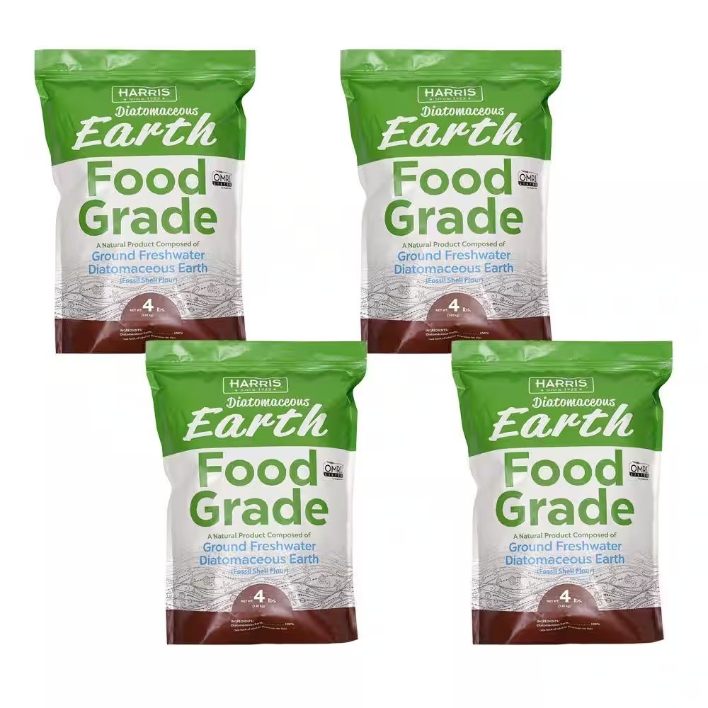 Harris 4 lbs. Diatomaceous Earth Food Grade 100% (4-Pack) use in animal feeds,