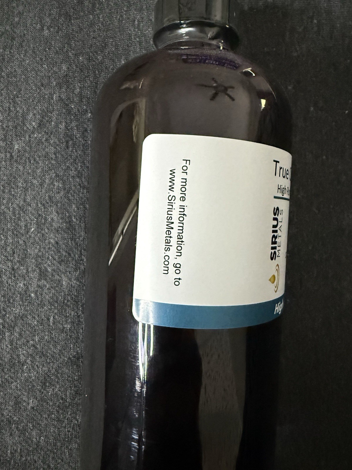 True Colloidal Gold High Purity Grade 99.99+% 200 PPM 16.9 oz Sirius Metals $124