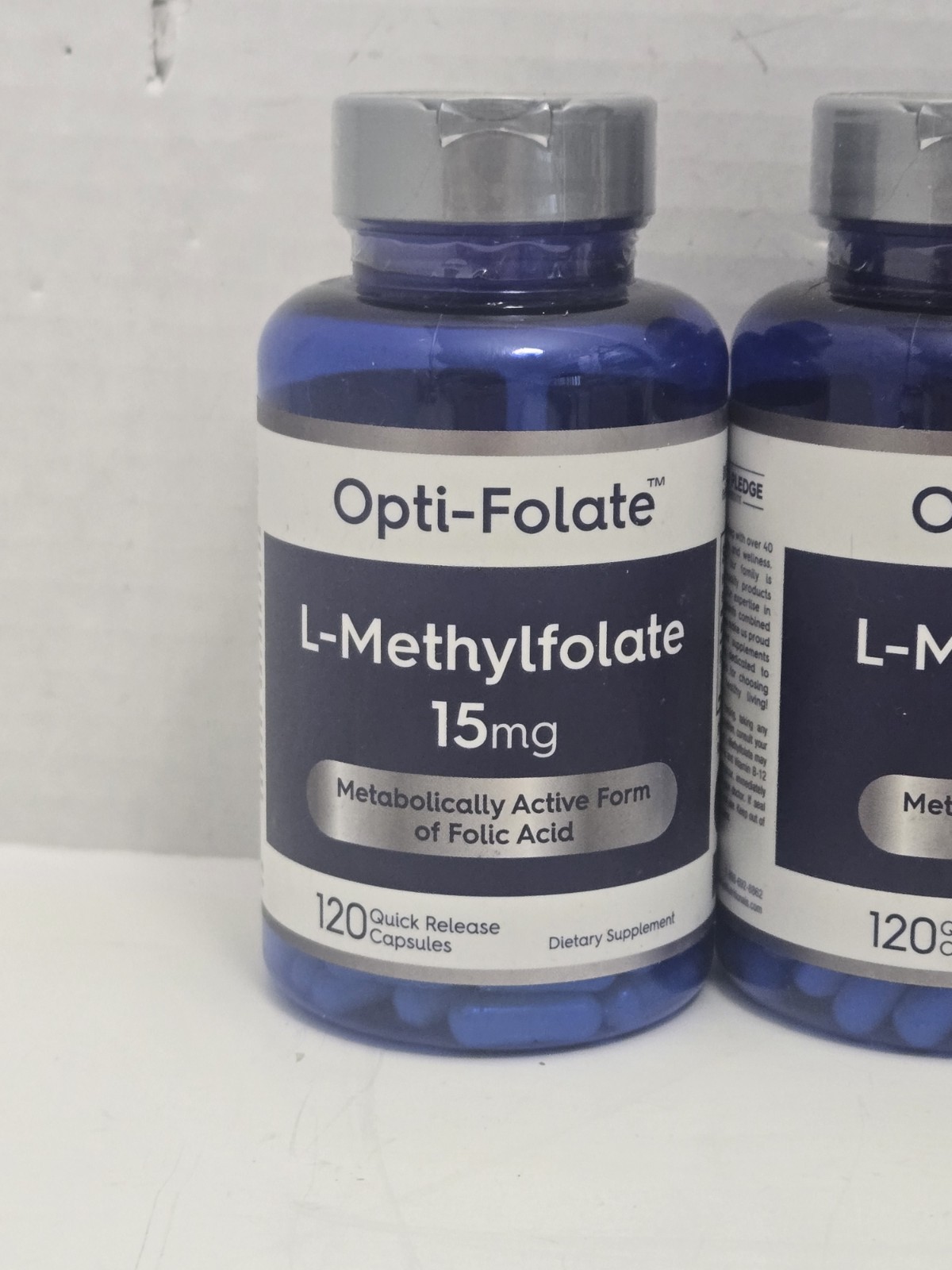 L Methylfolate 15mg 120 Capsules Opti-Folate Exp 1/28 SEALED x3 Lot