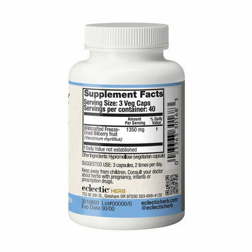 American Bilberry 400 mg 120 vcaps By Eclectic Herb