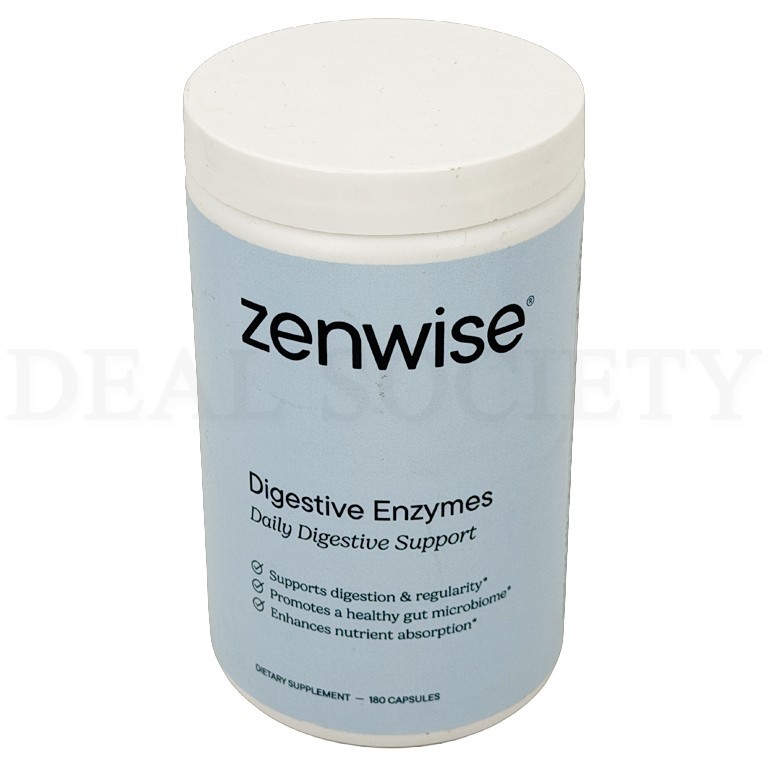 Zenwise Health Digestive Enzymes with Bromelain & Papaya 180 Count