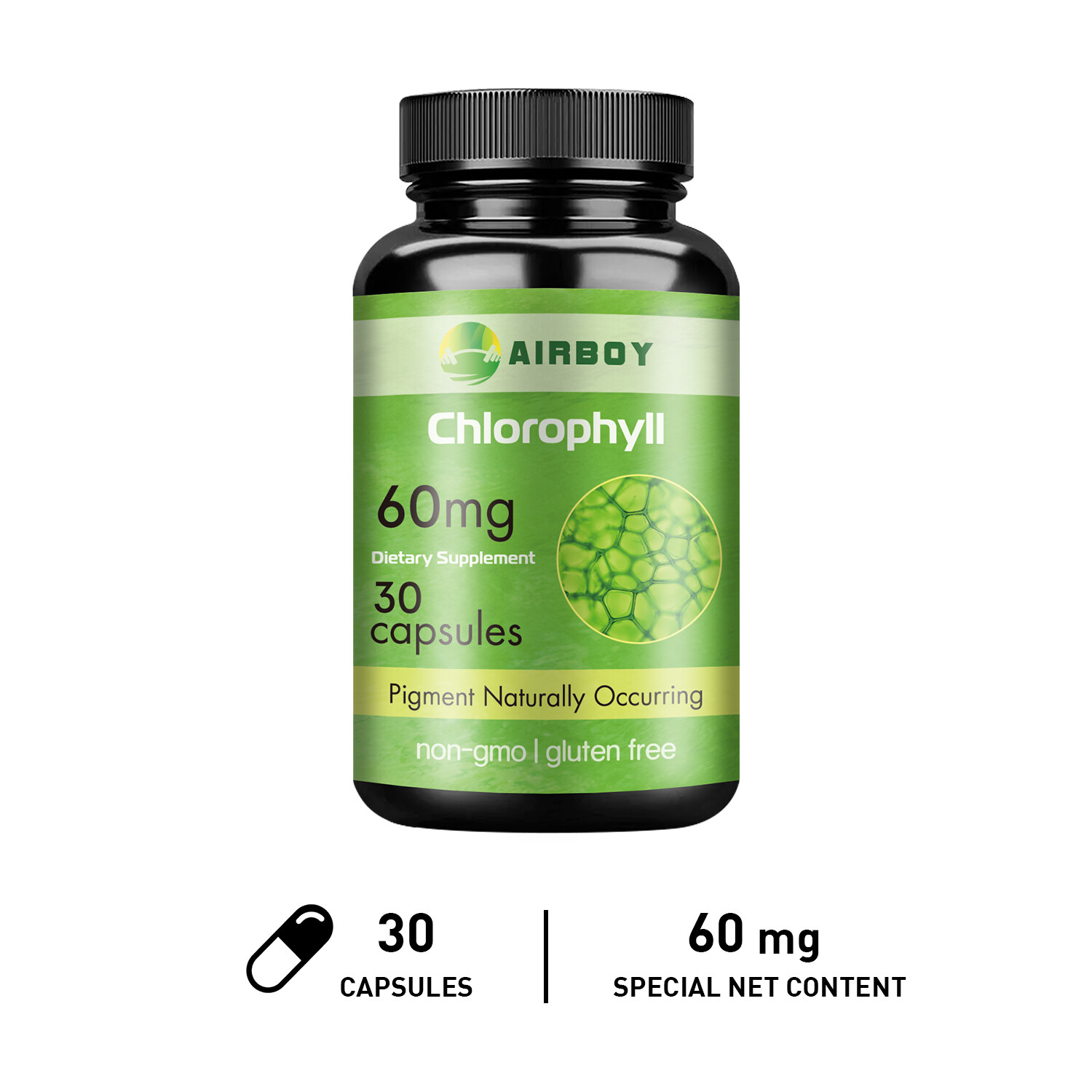 Chlorophyll – Internal Deodorizer, Gut, Digestion & Skin Health, Antioxidants