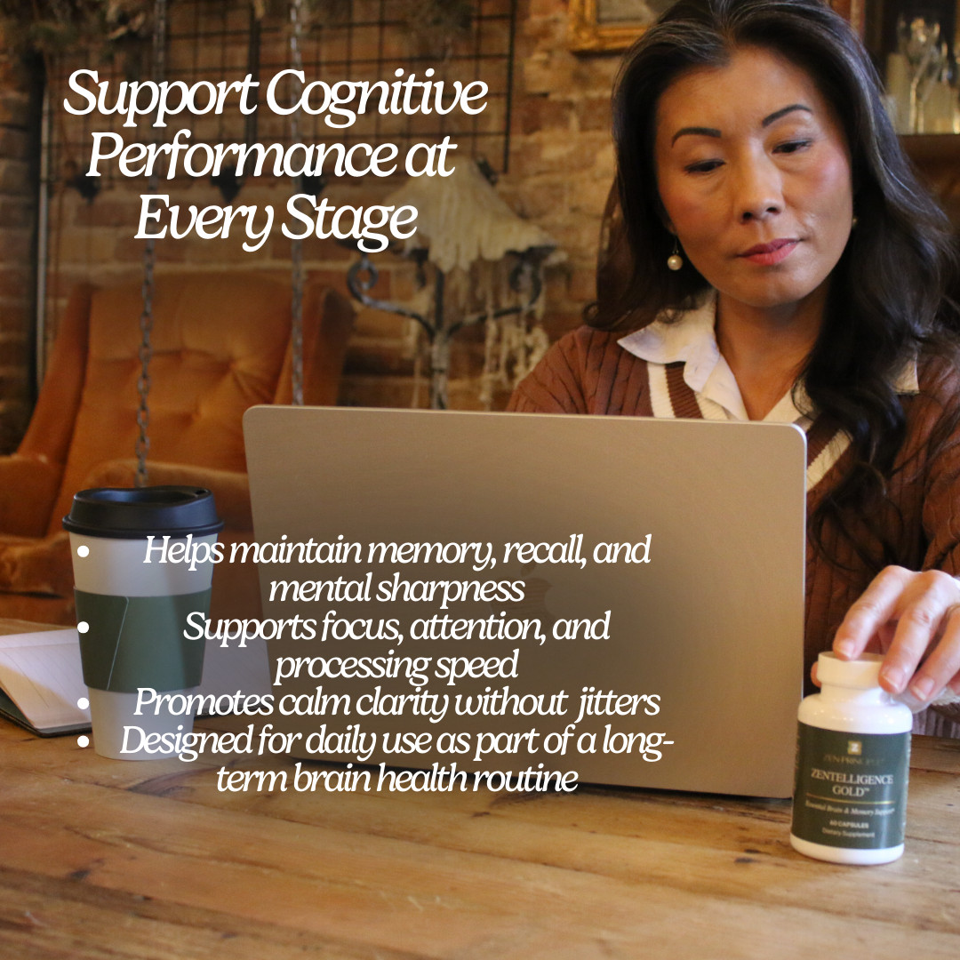 Zentelligence® Gold Brain Supplement – 120 Capsules.