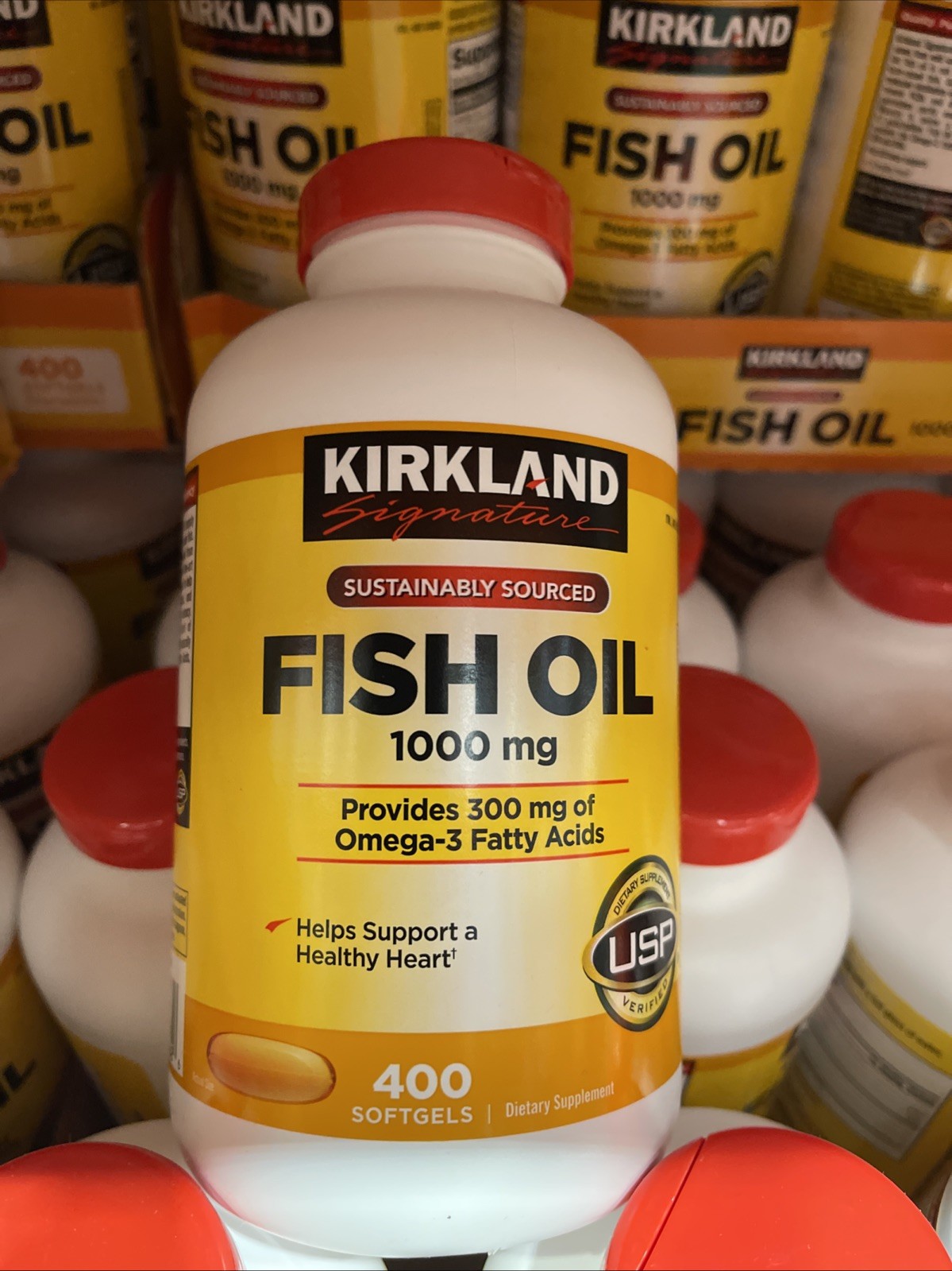 Kirkland Signature Fish Oil 1000 mg., 400 Softgels EXP 08/2027