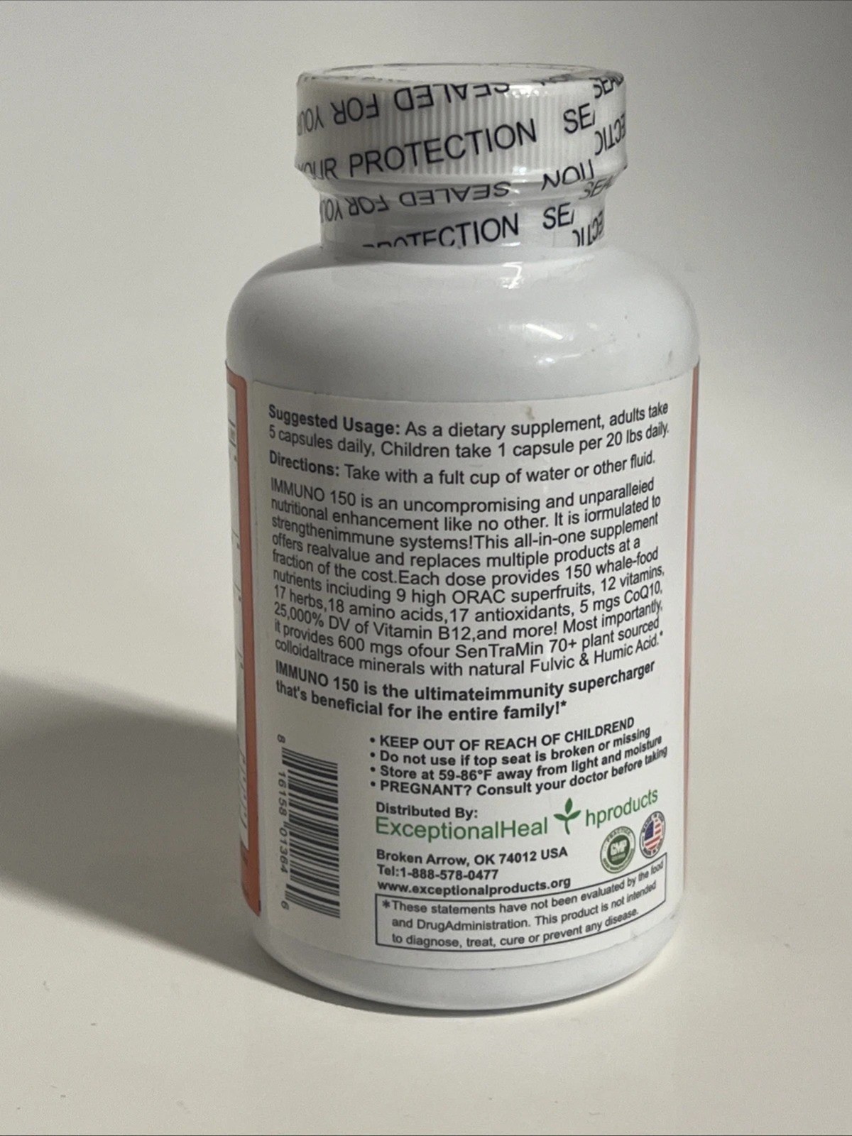 3 Bottle IMMUNO 150 THE ULTIMATE MULTI VITAMIN, IMMUNE BOOSTER. 150 CAPSULES