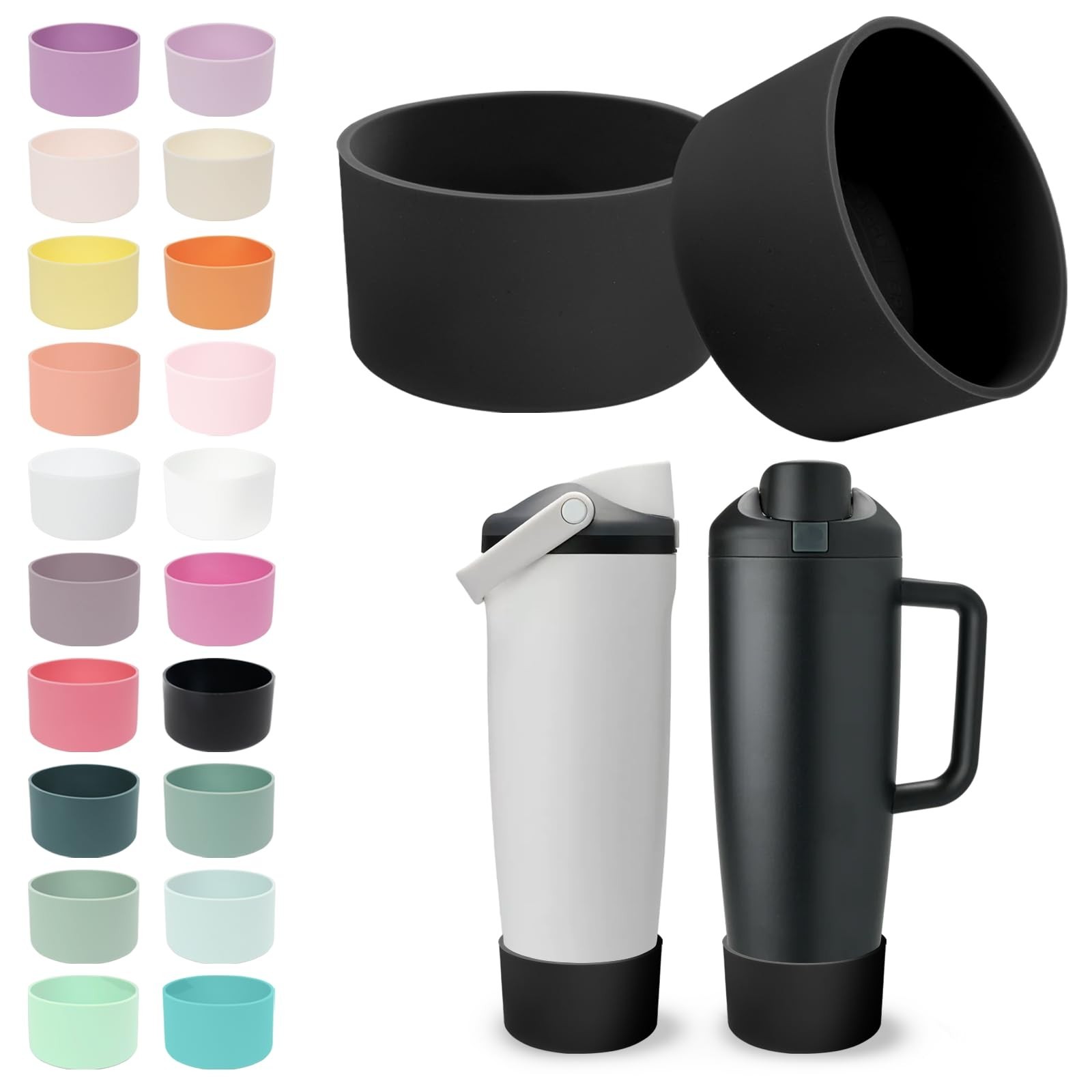 2PCS Silicone Boots for Owala 30oz & 40oz FreeSip Sway Bottles & Tumblers –