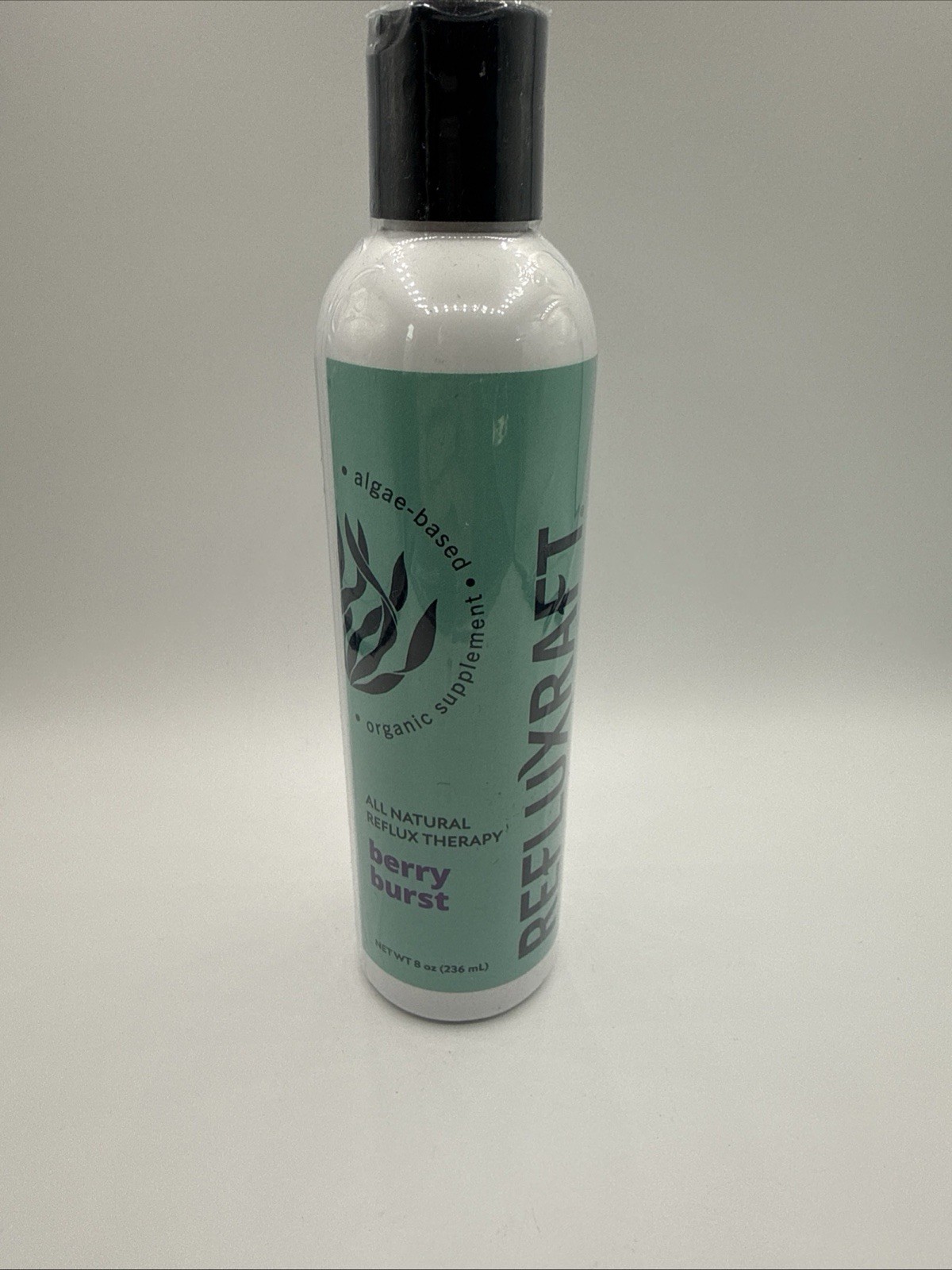RefluxRaft Acid Reflux Therapy with Organic Alginate – Berry Burst, 8 oz SEALED