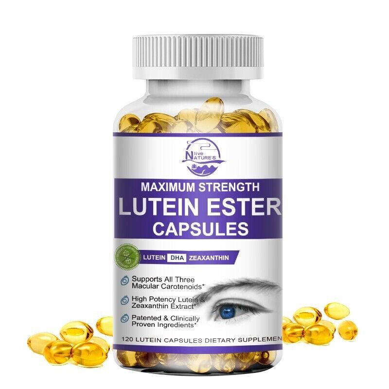 Lutein Eye Vitamins Zeaxanthin Bilberry to Support Eye Health 120 Capsules