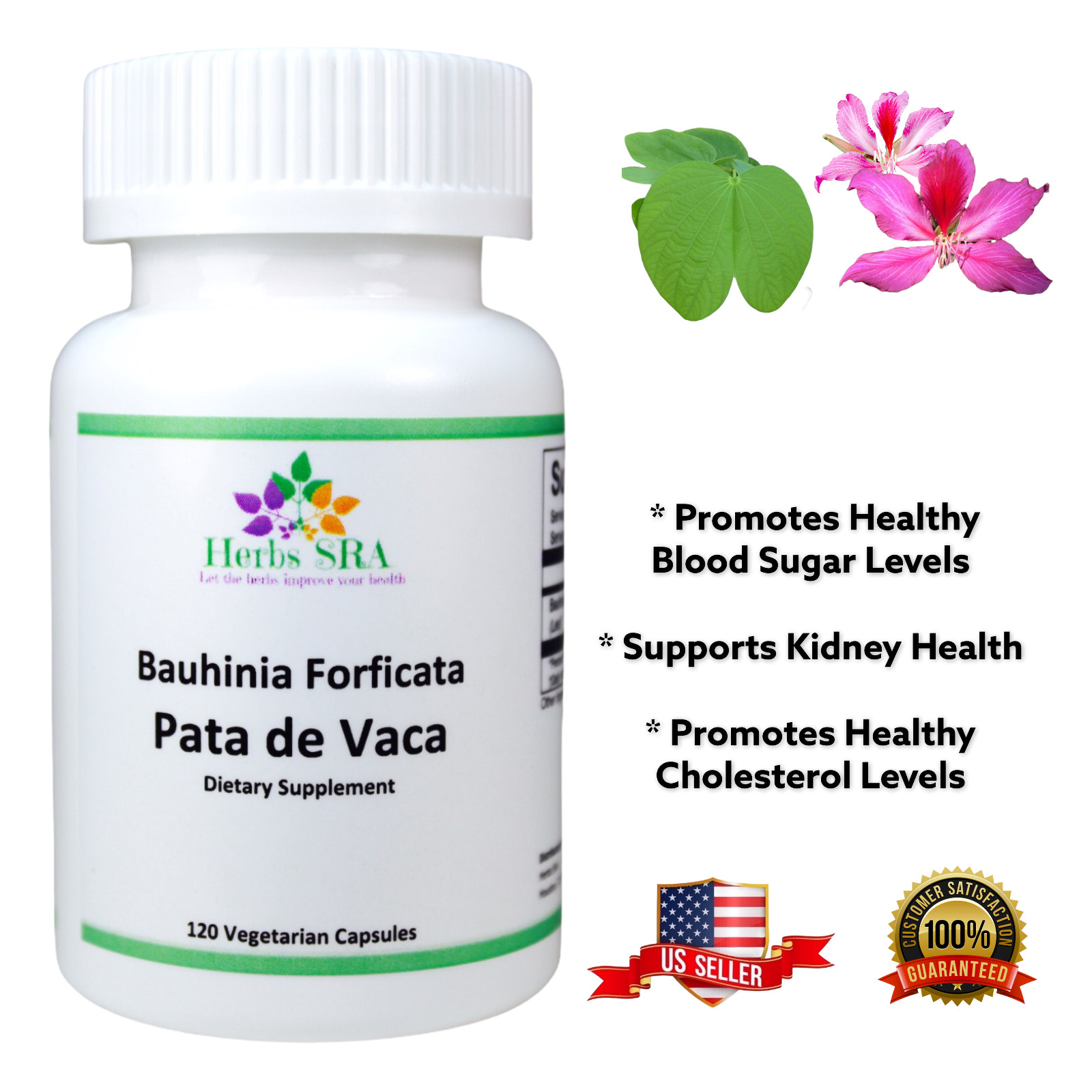 COW’S FOOT, PATA DE VACA, Glucose Control Supplement, Blood Pressure Support.