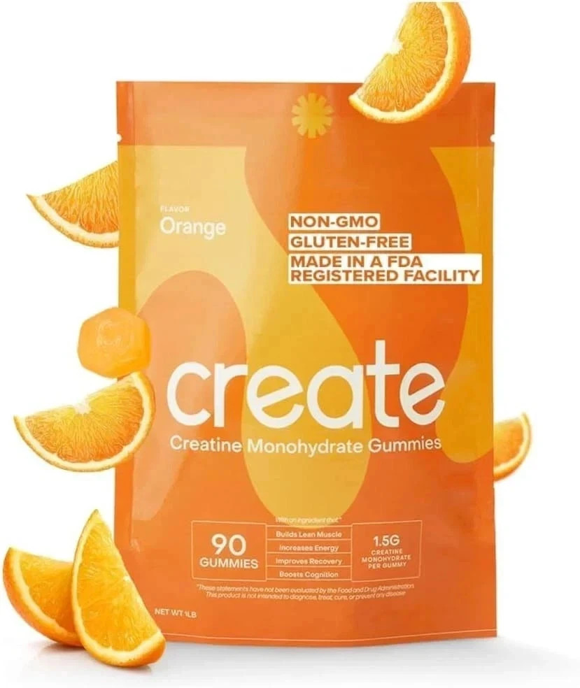 Create Creatine Monohydrate Gummies – All Flavors – 90 Count – NEW & SEALED