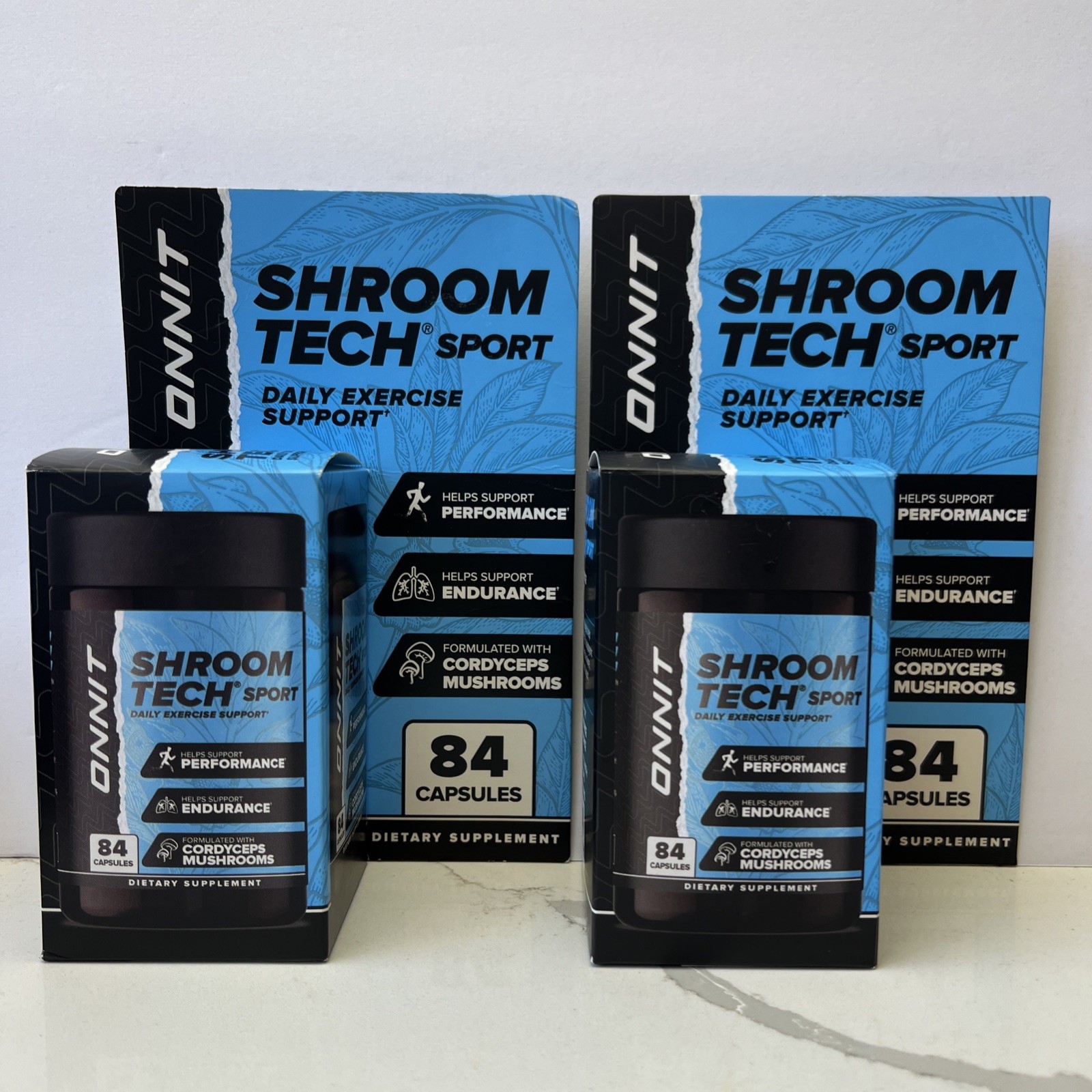 ONNIT Shroom Tech Sport 2 PK Workout Energy Support 84Capsules x2=168 EX 09/26