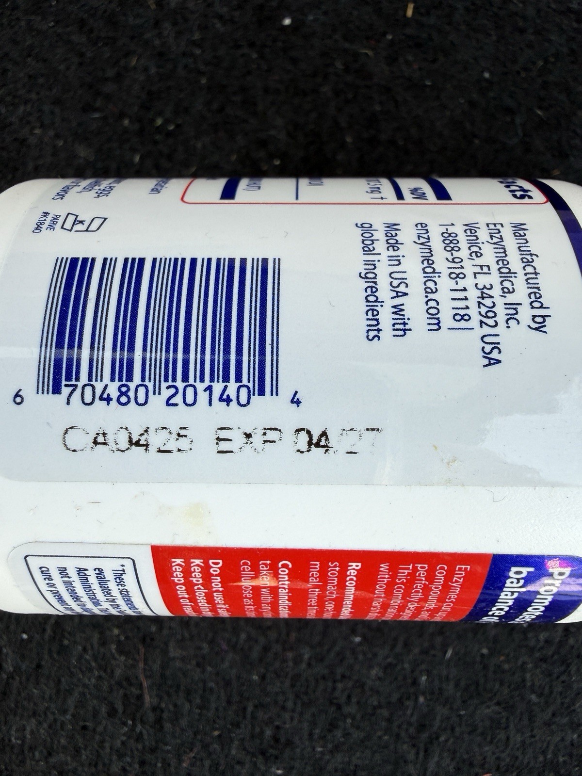 Enzymedica Candidase Extra Strength 42 Capsules, Exp. 04/2027