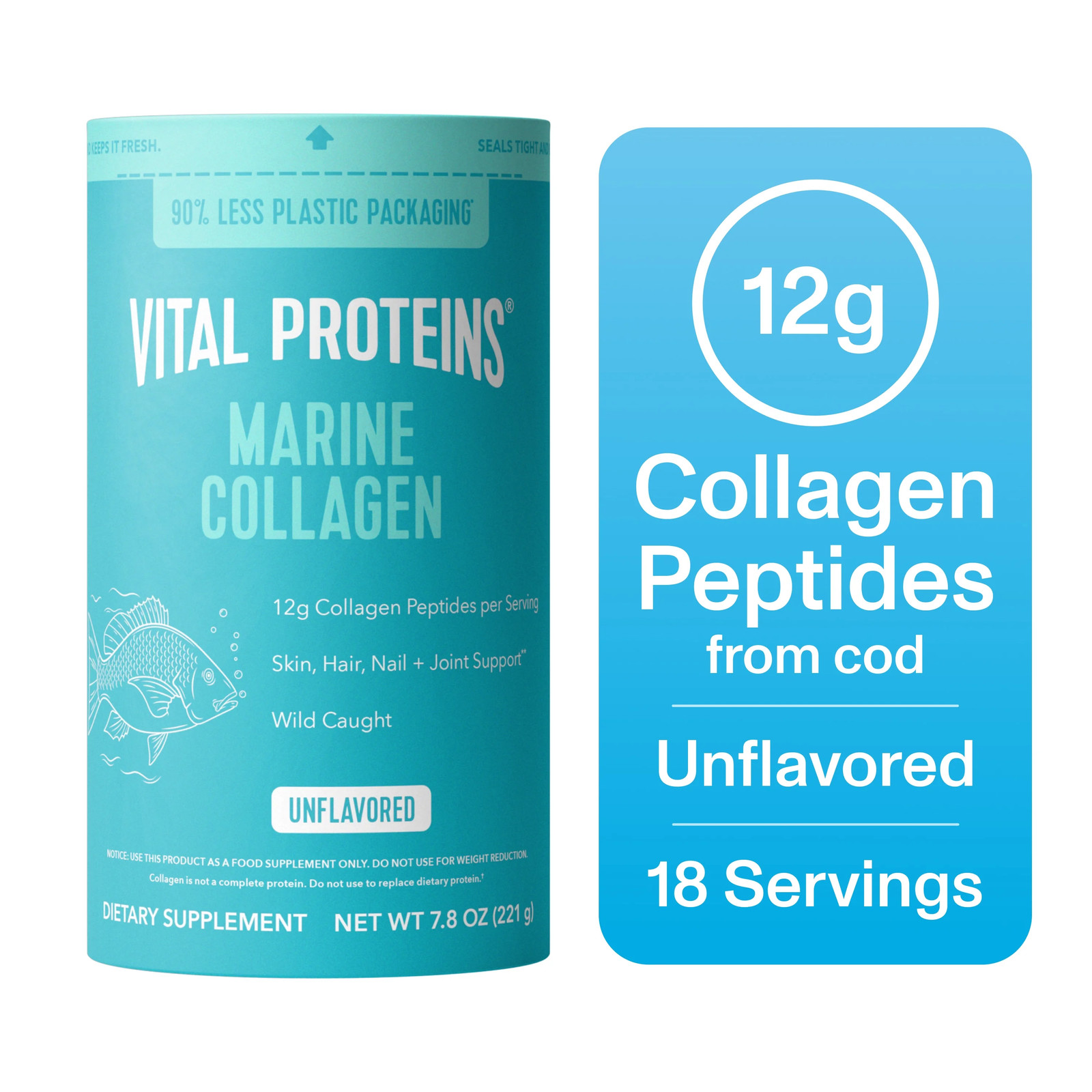 Marine Collagen Peptides – Hair, Skin, Nails, Joints | 12g Serving