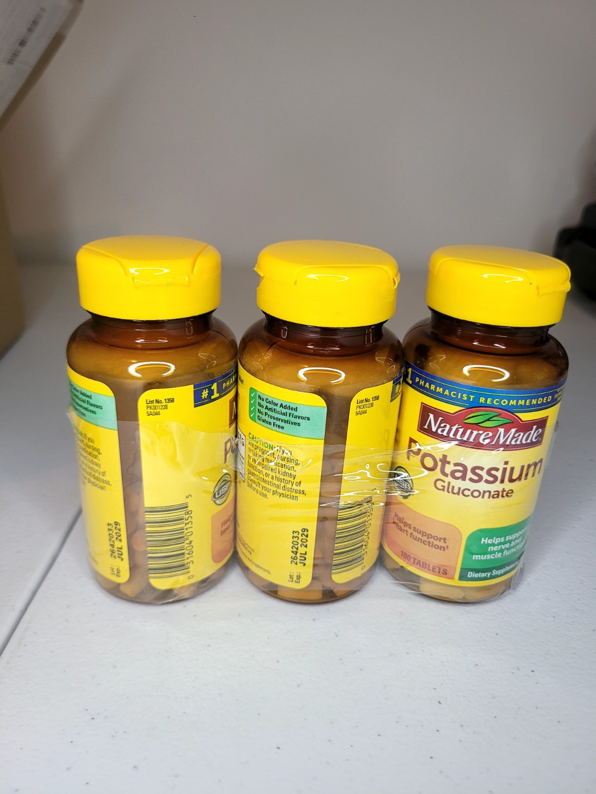 3 Pack Potassium 550mg 300 Tablets (3×100) Exp: Jul 2029| Nerve, Muscle Heart…