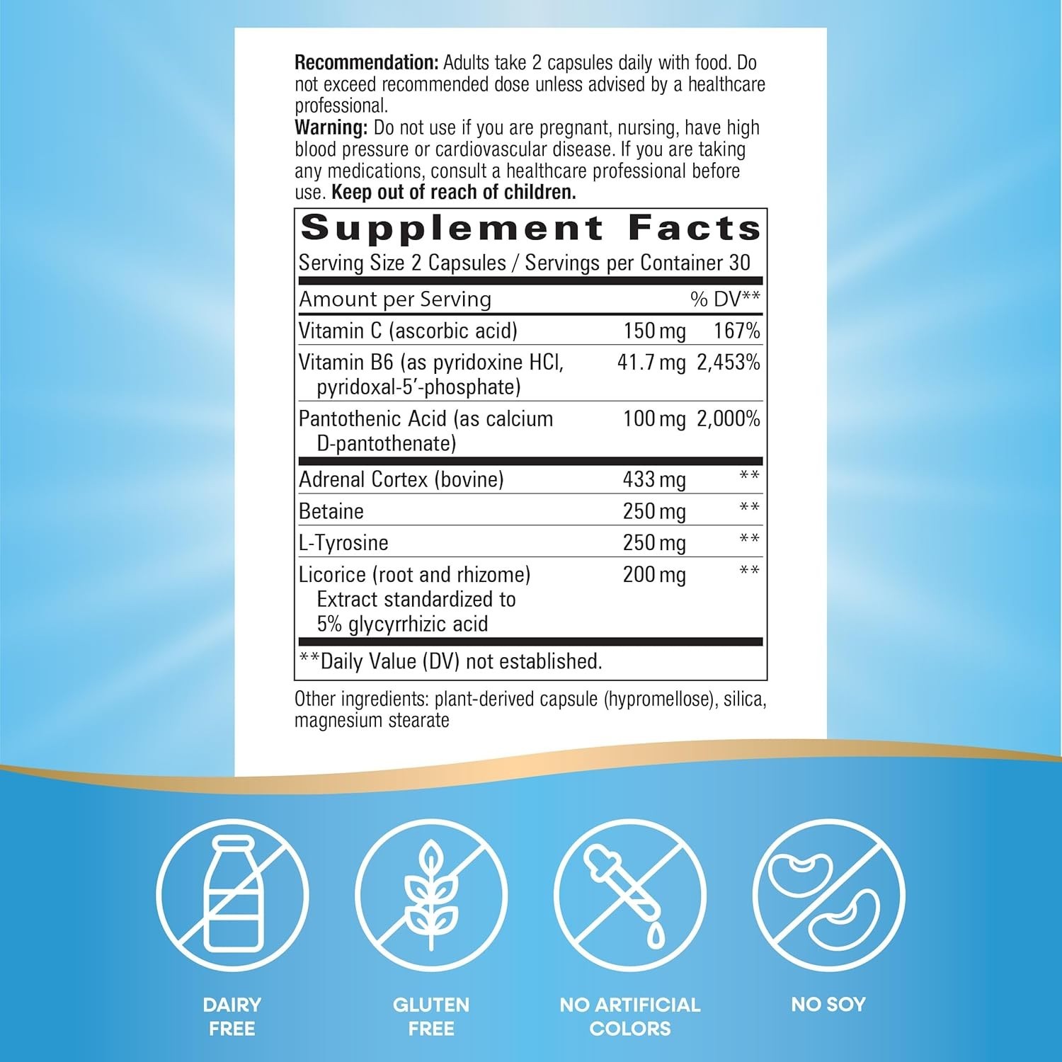 Fatigued to Fantastic! Adrenal Stress Support Capsules – 60 Count Energy Boost