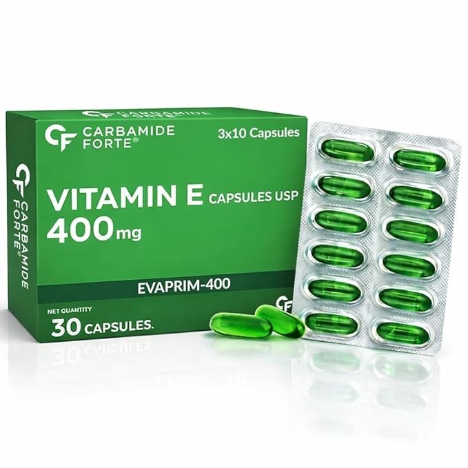 Carbamide Forte Vitamin E 400mg Capsules 30 Count Daily Supplement