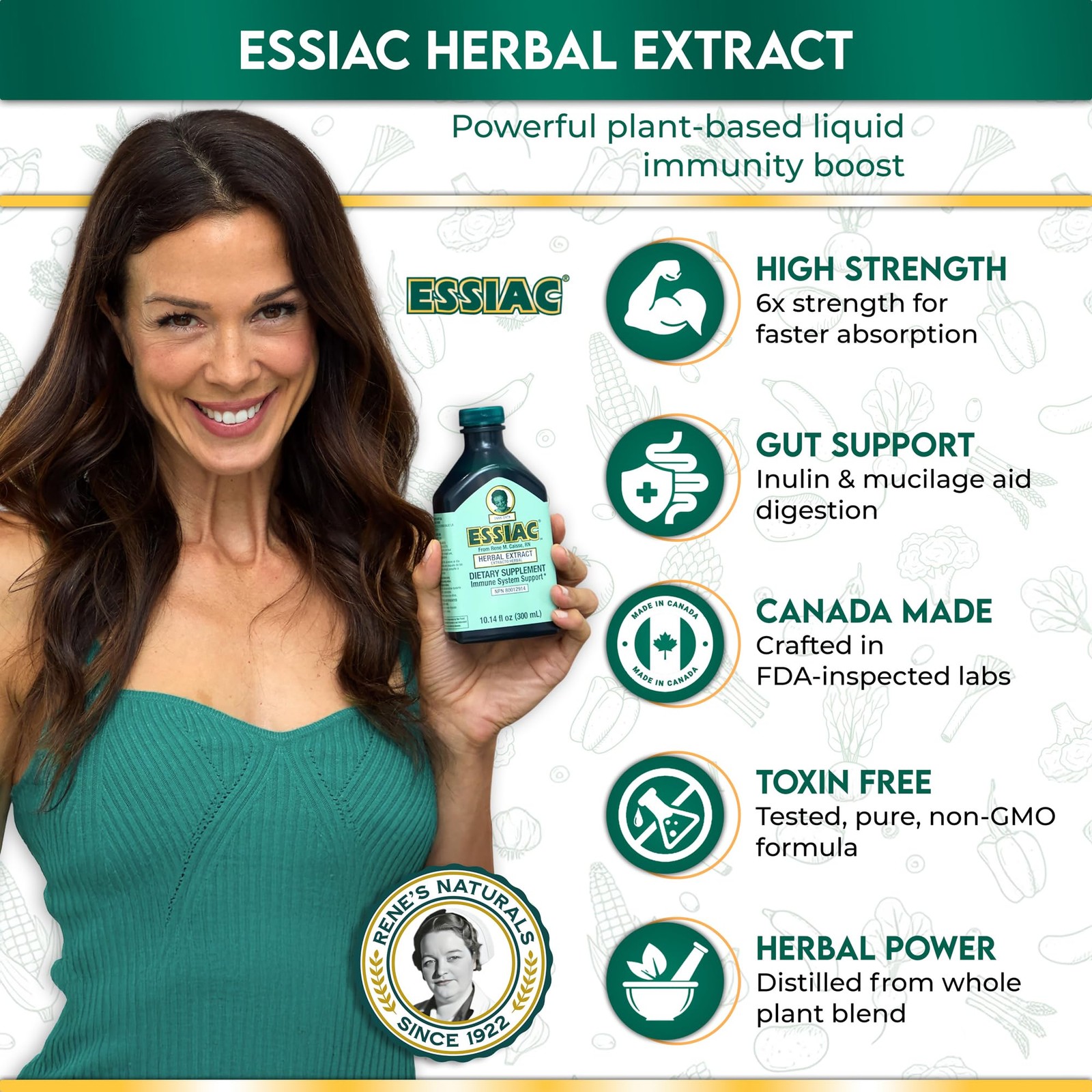 Essiac Original Herbal Liquid Extract – 10.14 fl oz 1 Count (Pack of 1)