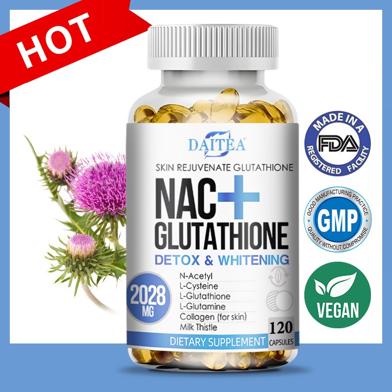 Glutathione supplement,120 capsules,brightens skin ,Anti-aging, support nails.