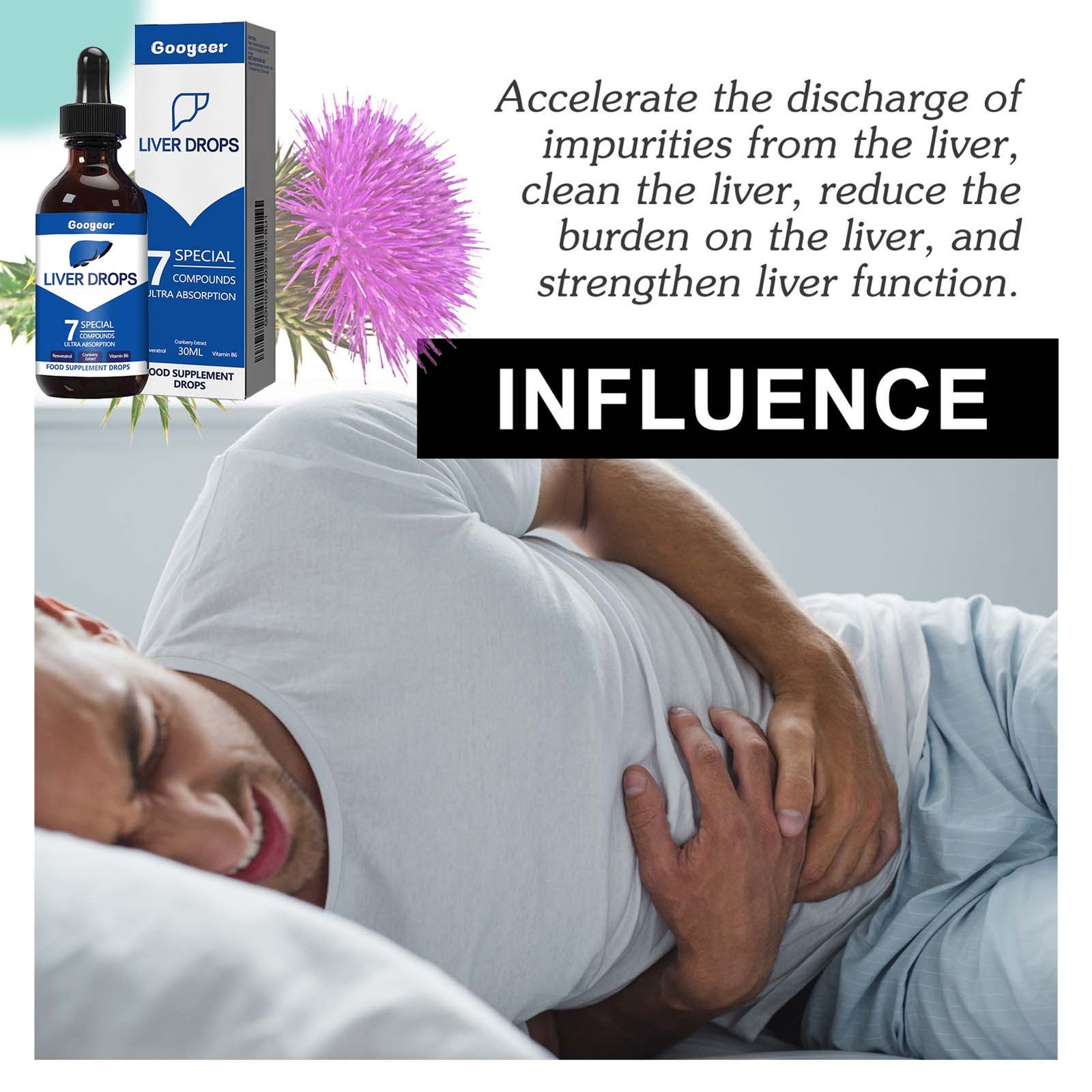 30ml Liver Drops Liver Liquid Drops Special 7 Compounds Ultra Absorption