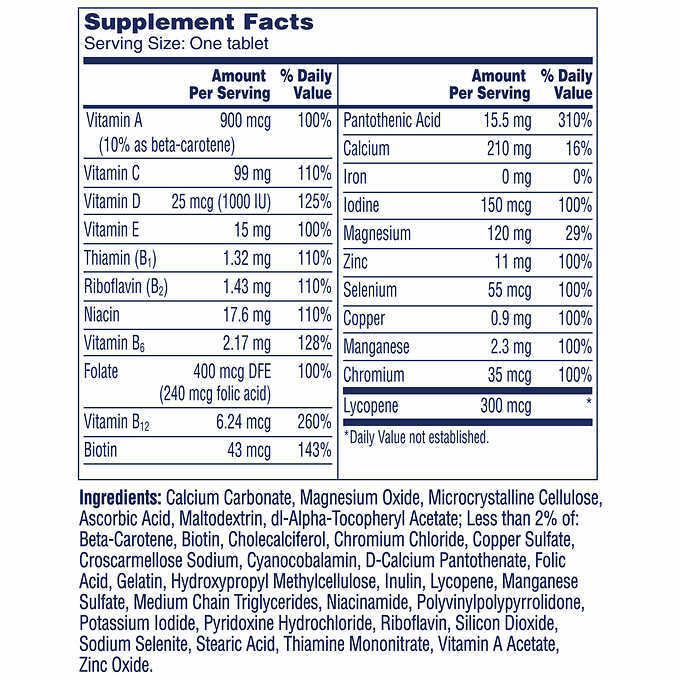 ONE A DAY MEN’S MULTIVITAMIN SUPPLEMENT 300 TABLETS EXP 02/25 . FREE SHIPPING