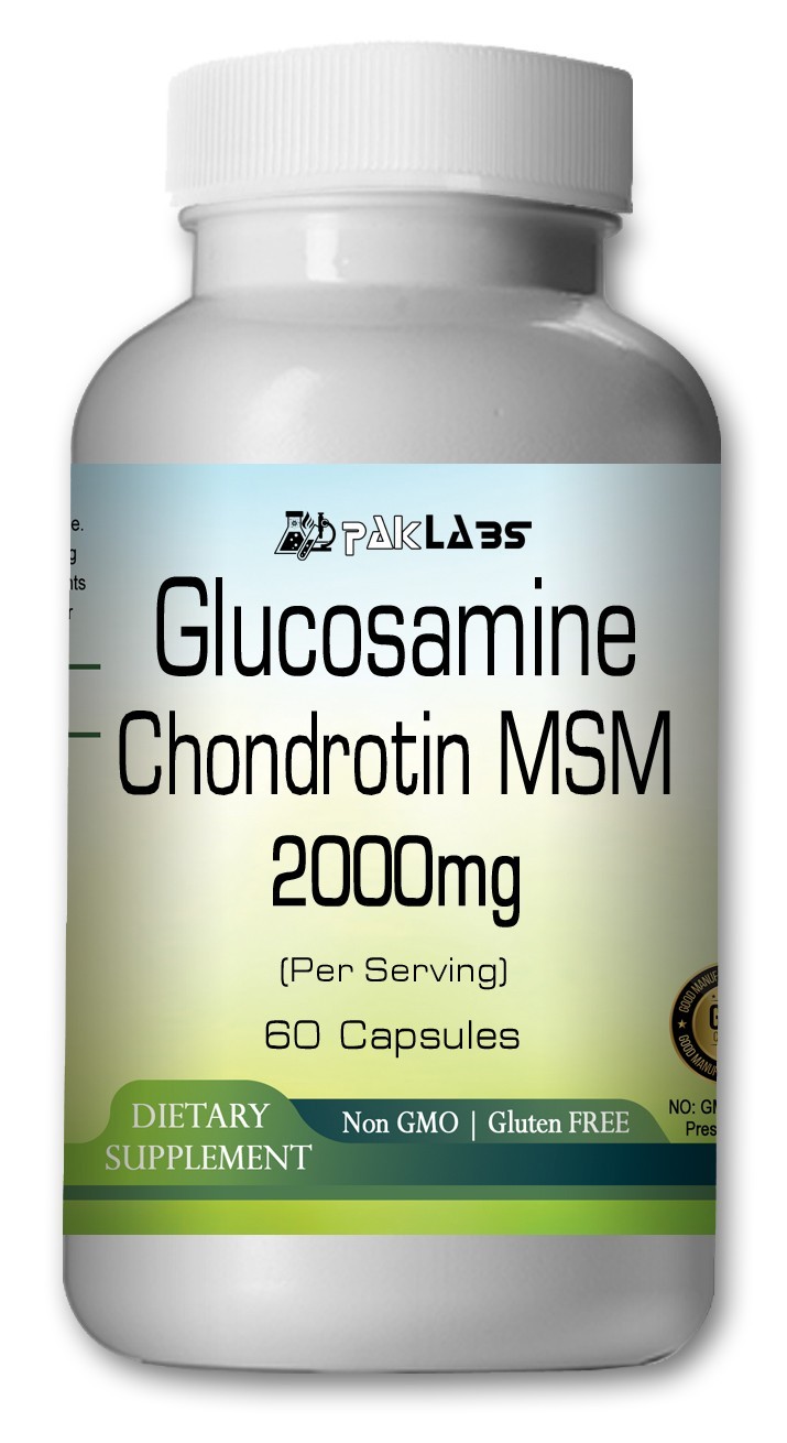 Glucosamine Chondroitin & MSM 2000mg Serving – New Bottle,,