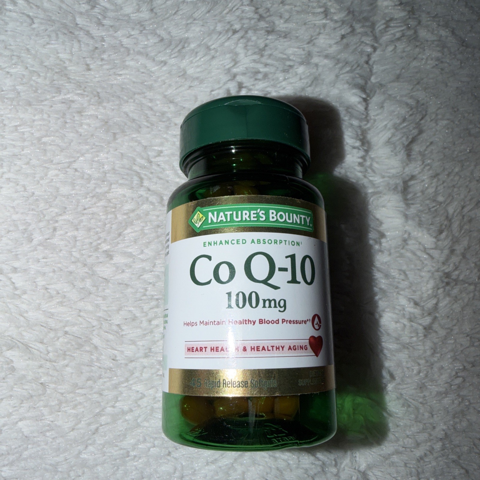 Nature’s Bounty ~ CoQ10 Rapid Release Softgels 100 mg ~ 45 Count ~ Exp 05/2028