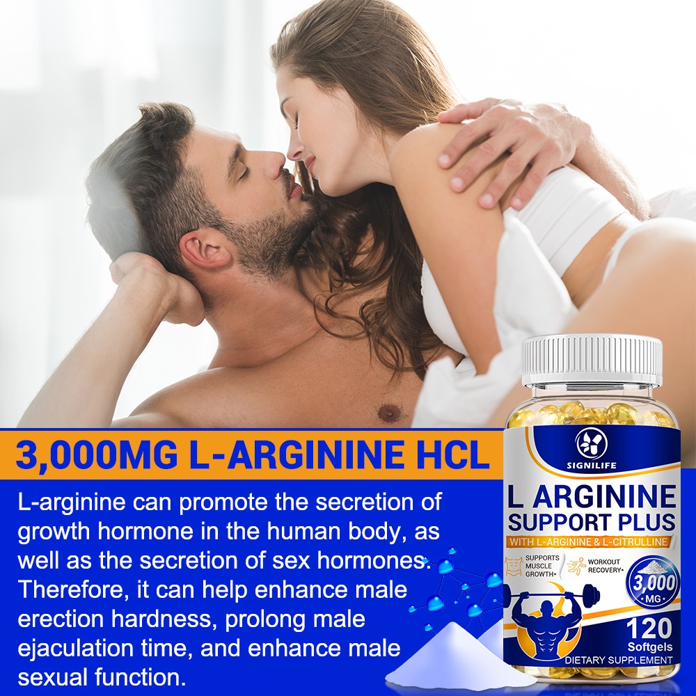 L-Arginine L-Citrulline 3000mg Extra Strength Nitric Oxide & Circulation Boost
