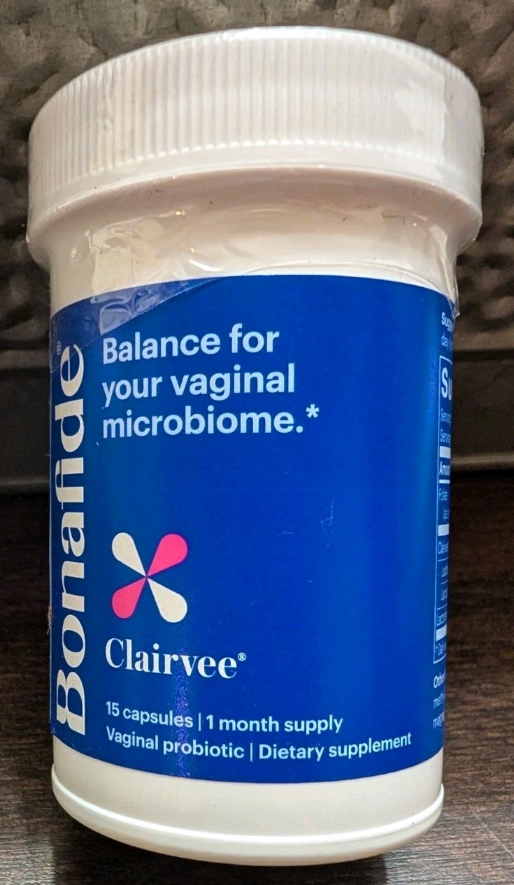 Bonafide Clairvee 15 Capsules Vaginal Probiotic 1 Month Supply Balance…
