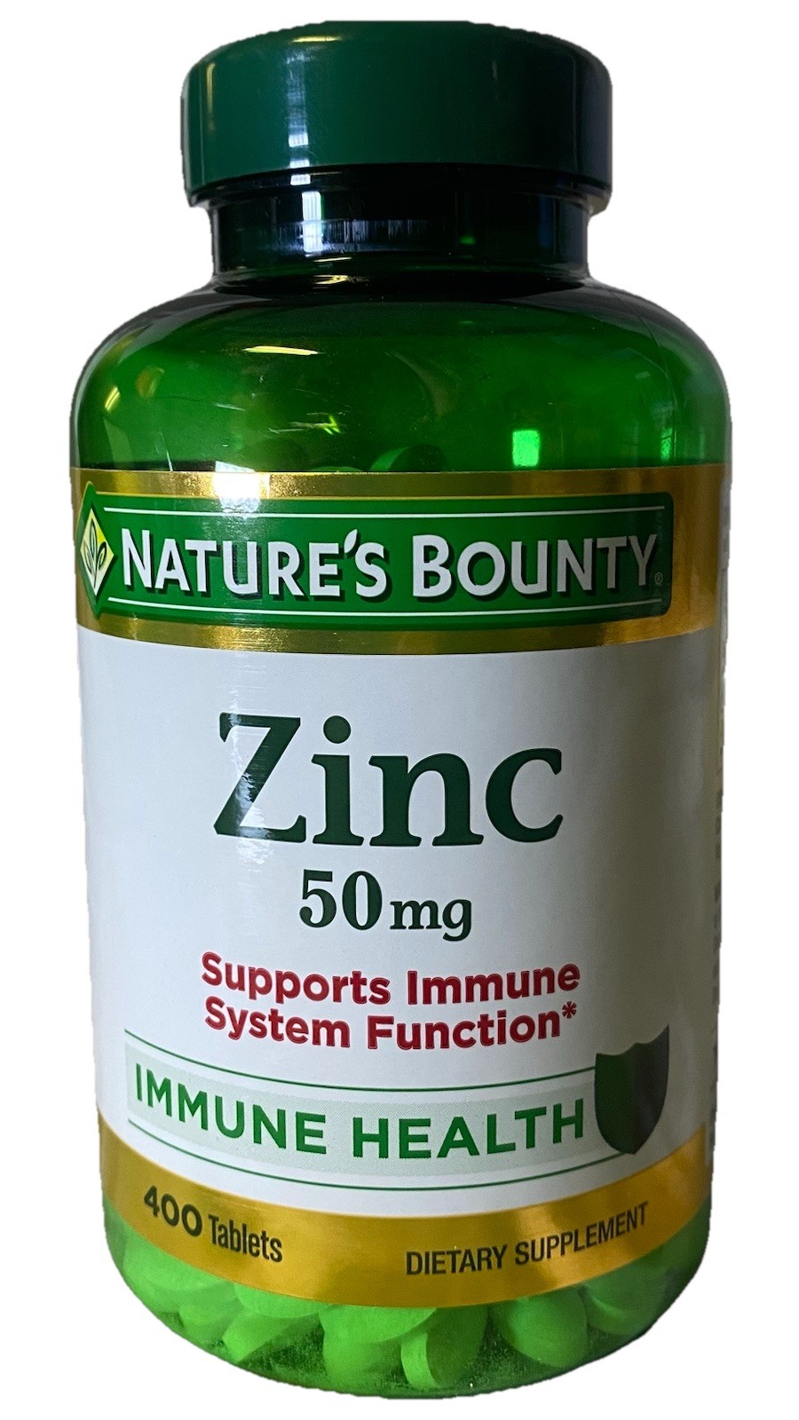 Nature’s Bounty Zinc 50 mg 400 Tablet Support Immume System EXP 09/2028