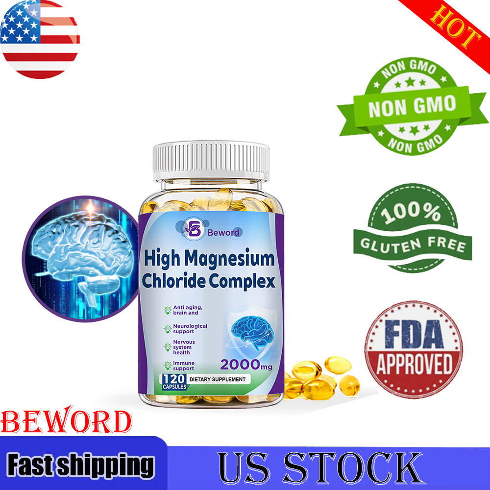 Magnesium Citrate 2000mg Capsules Super Strong Effective Vegan Capsule