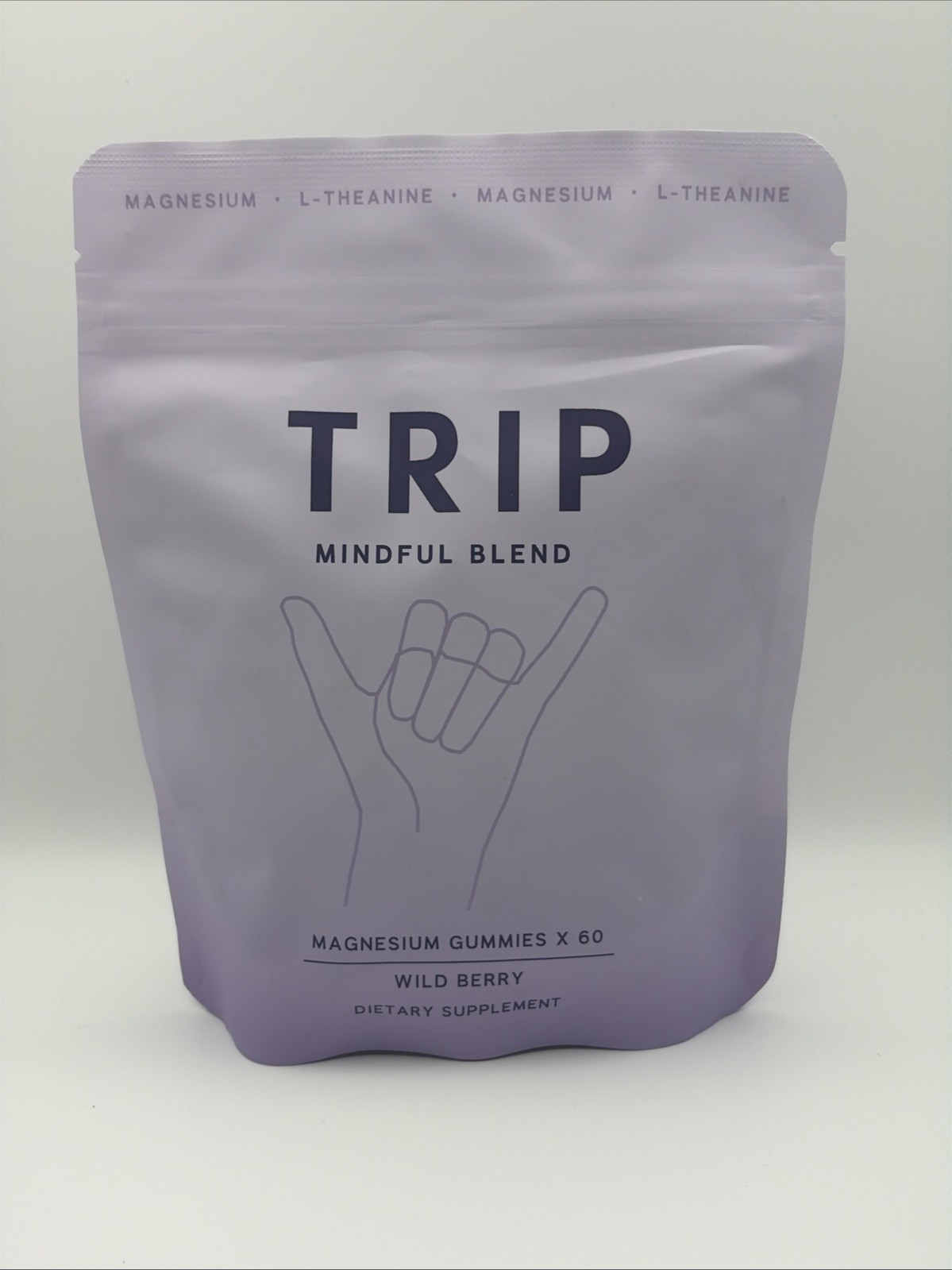 Trip Mindful Blend Magnesium Gummies Wild Berry 60 Count 1/27 Sealed