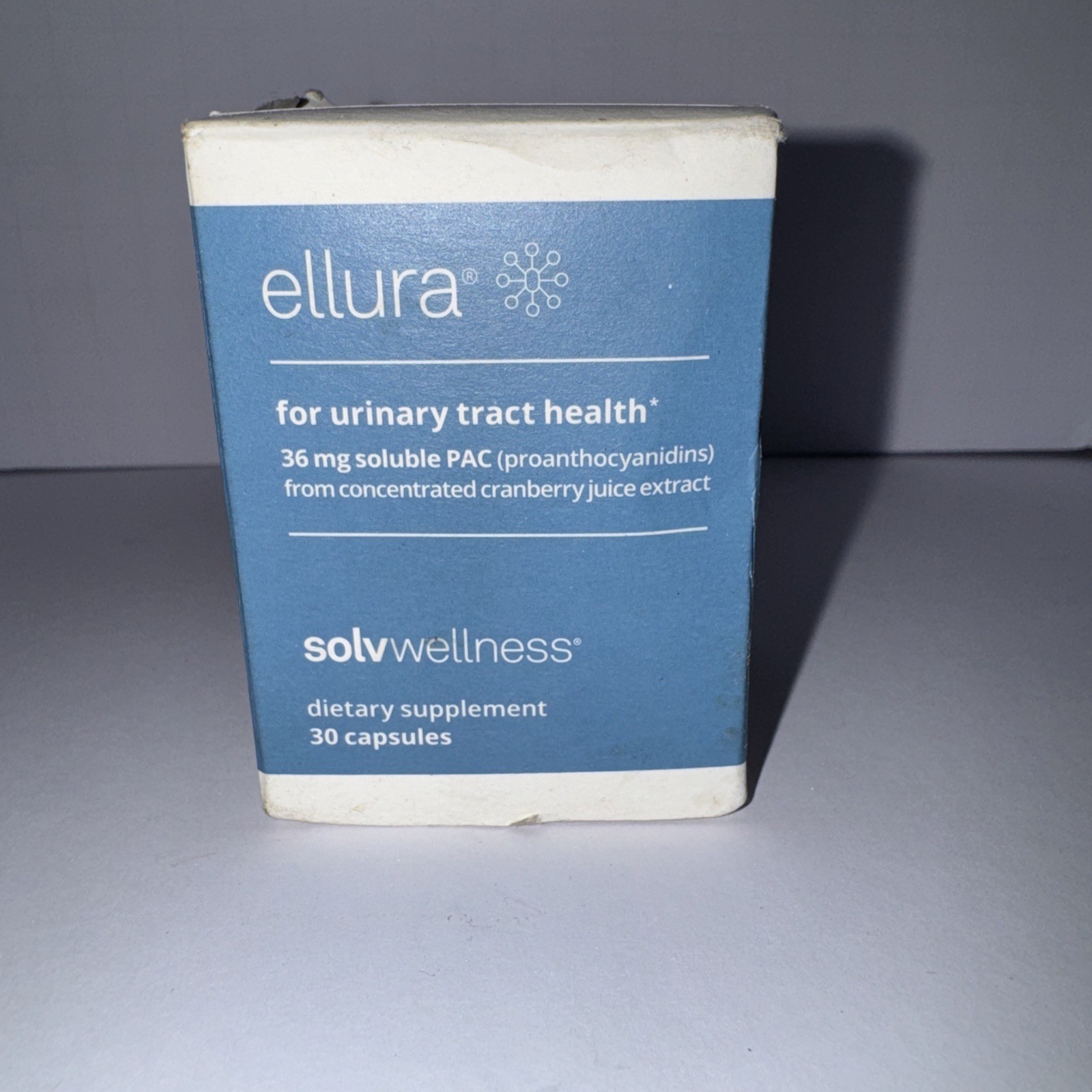 ellura 36 mg PAC (30 caps) – Highly Effective Urinary Tract Supplement