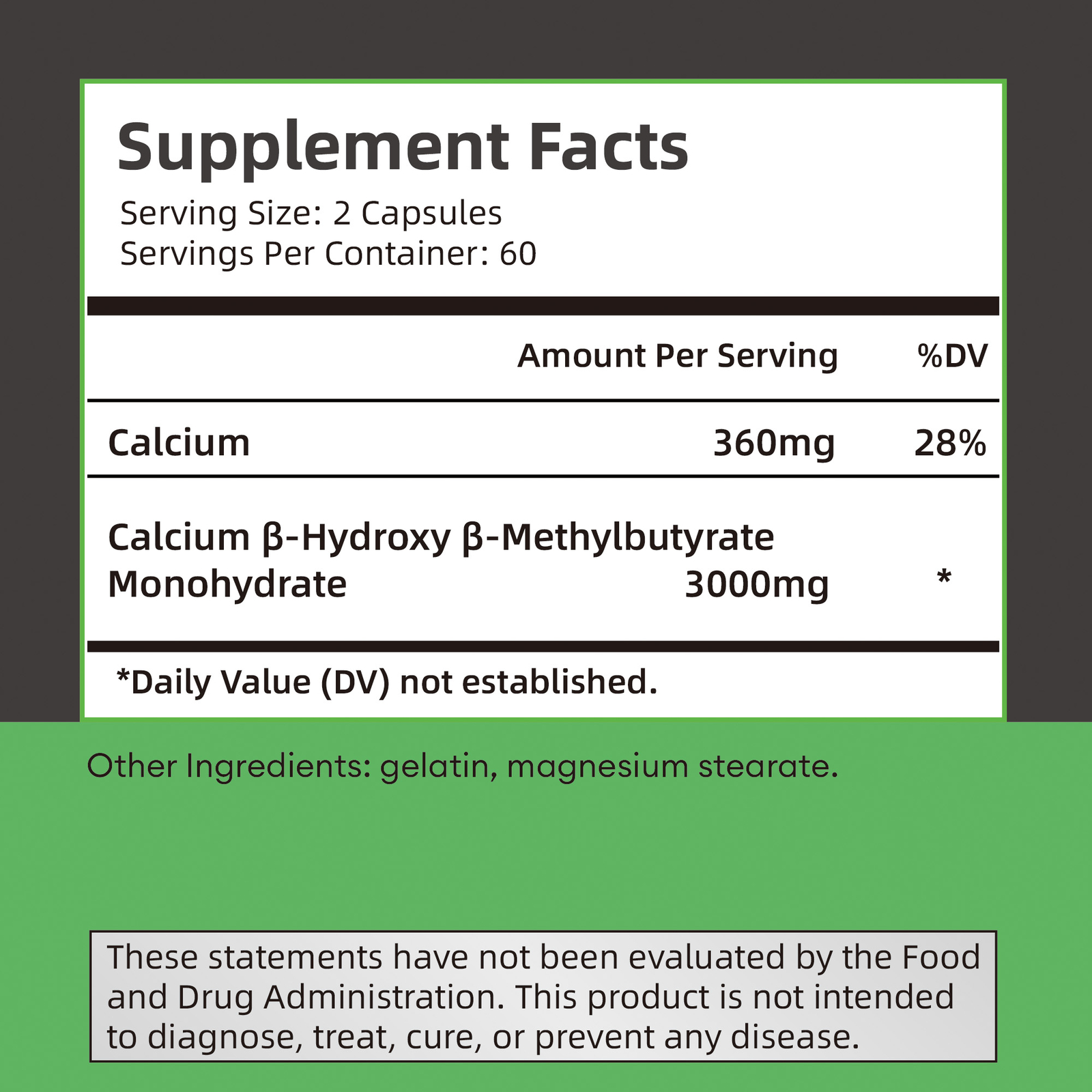 HMB Capsules 3000mg-Fat Burner,Strength Muscle & Strength,Improved Regeneration