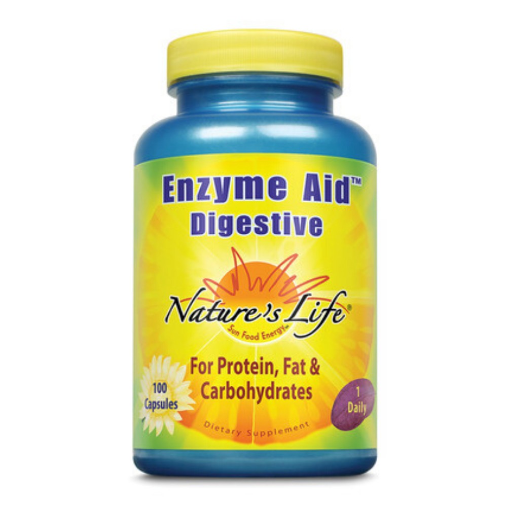 NATURE’S LIFE Enzyme Aid Digestive – 100 Tablets
