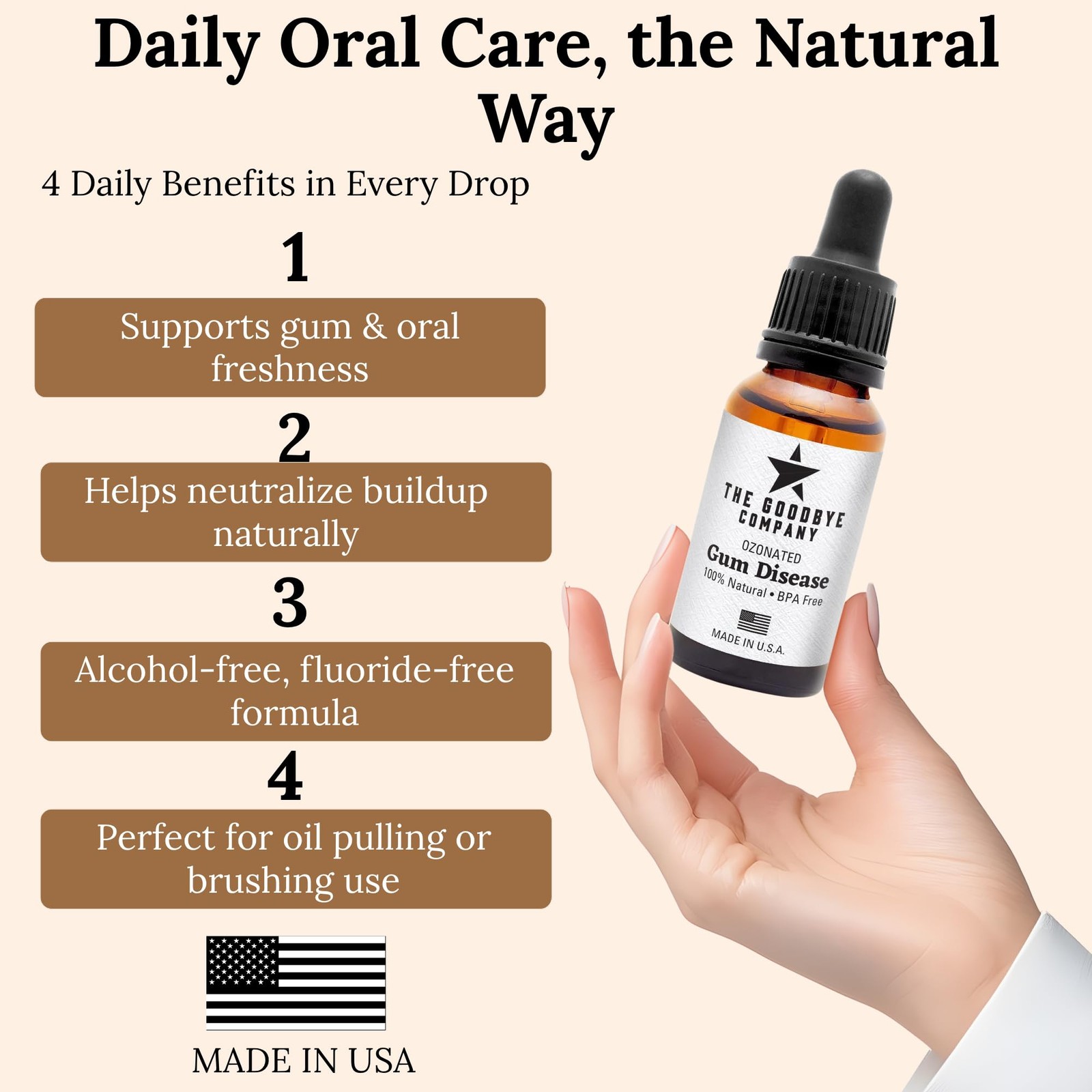 The Goodbye Company Ozonated Gum Treatment Oil – Home 0.5 Fl Oz (Pack of 1)