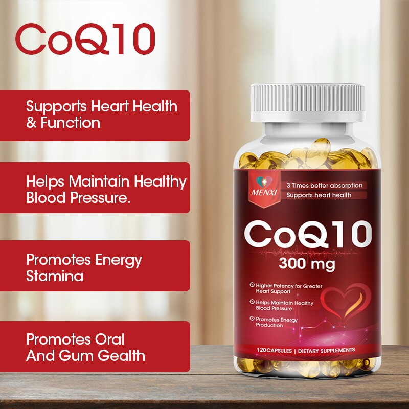 CoQ10 Coenzyme Q10 300mg Heart Support NON GMO Antioxidant Supplement 240 Caps