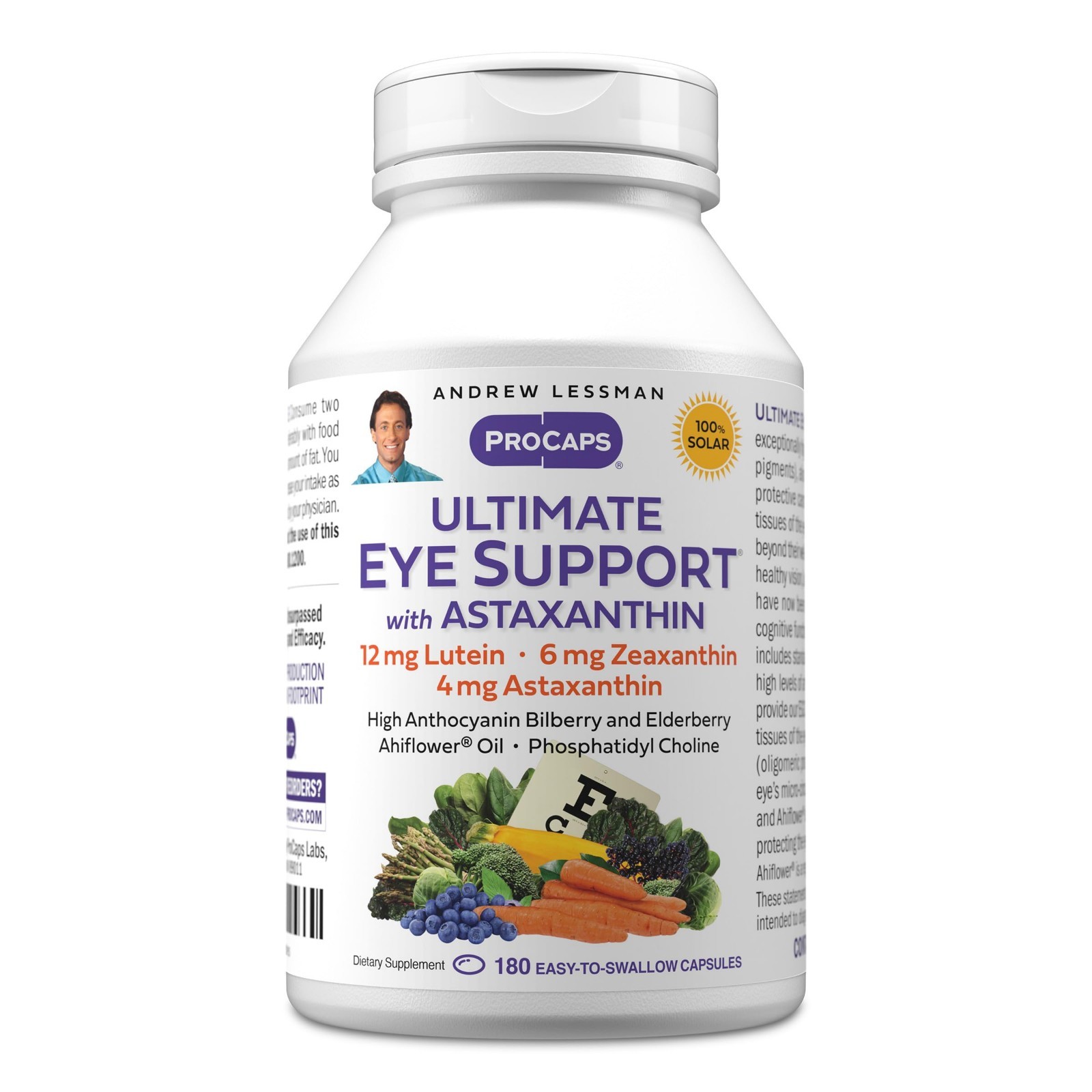 Ultimate Eye Support Softgels – 180 Count | Lutein, Zeaxanthin, Astaxanthin & Bi