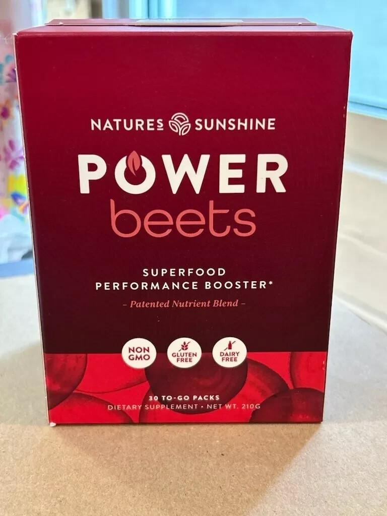 Nature’s Sunshine Power Beets 30 To-Go Packs Superfood Booster Exp 9/2026 – New!
