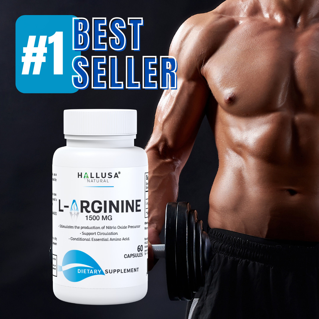L-ARGININE , Extra Strength Nitric Oxide & Circulation Boost – Muscle RECOVERY